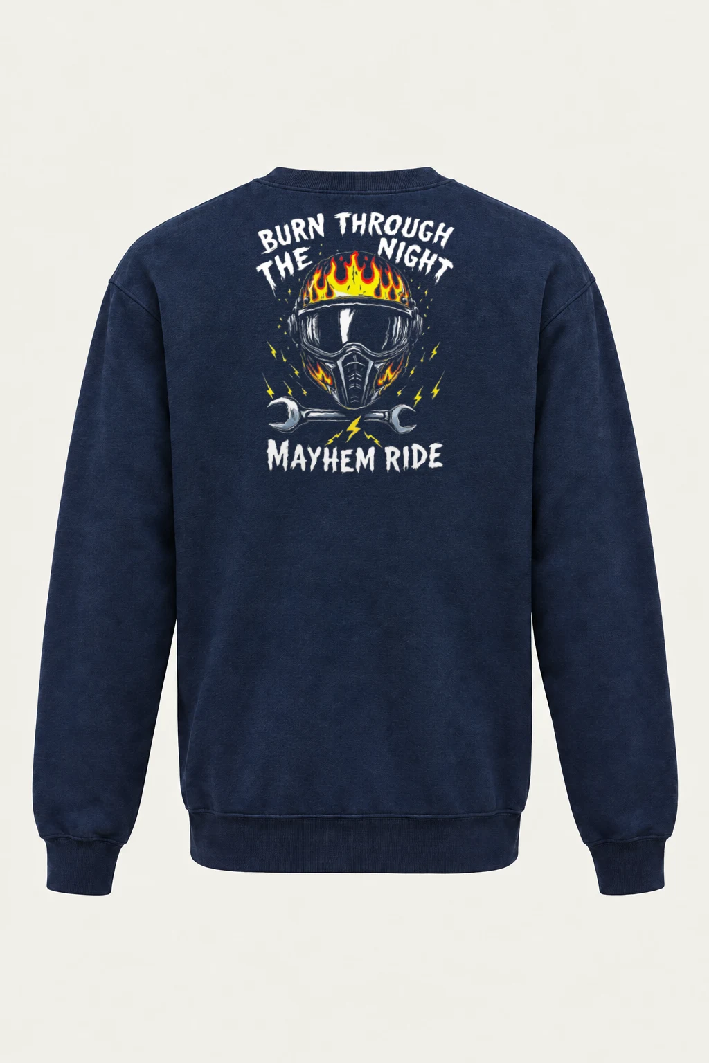 "Burn Through The Night" Heavy Blend Unisex Crewneck Sweatshirt | Gildan 18000