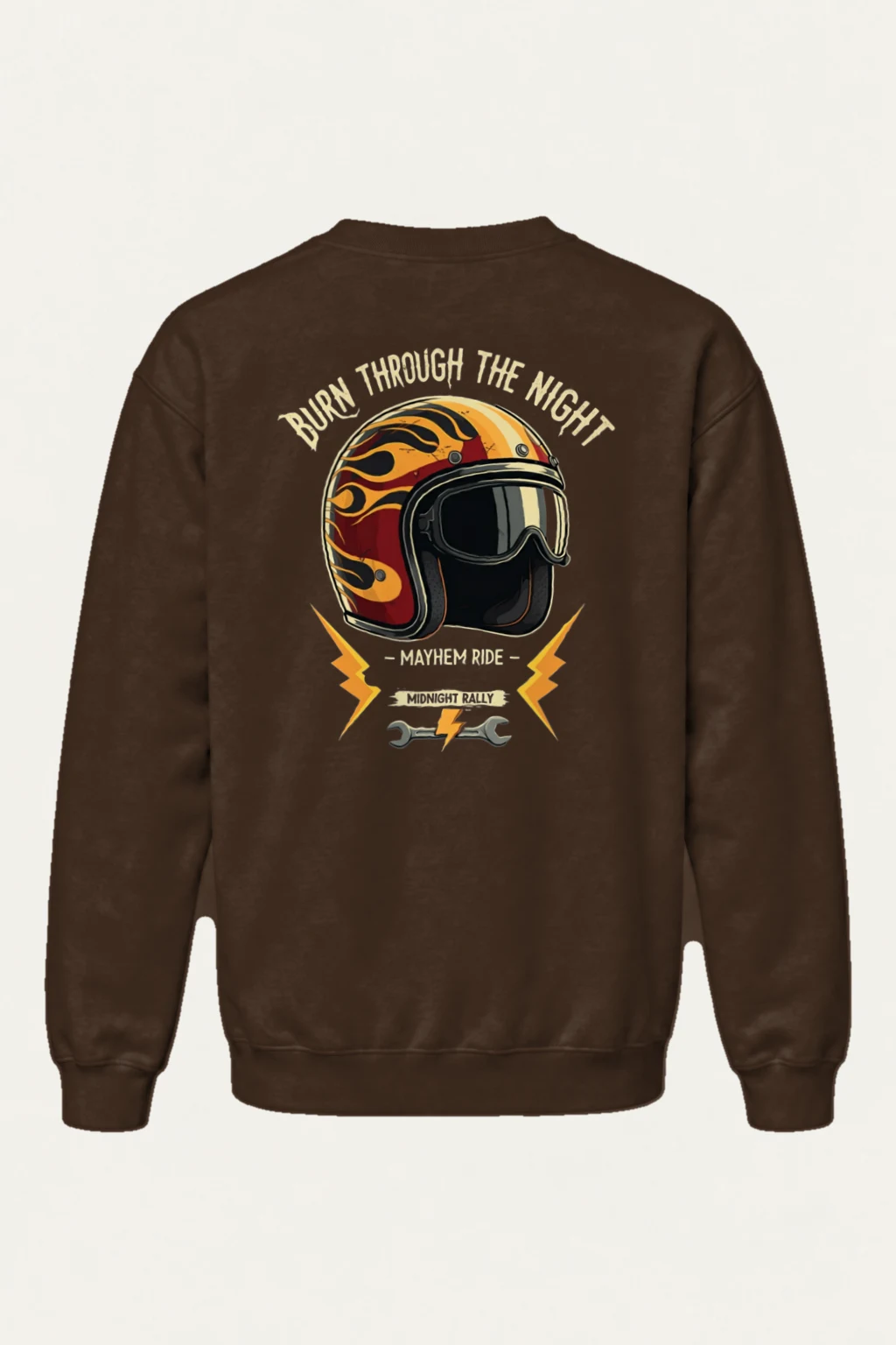 "Burn Through The Night" Heavy Blend Unisex Crewneck Sweatshirt | Gildan 18000