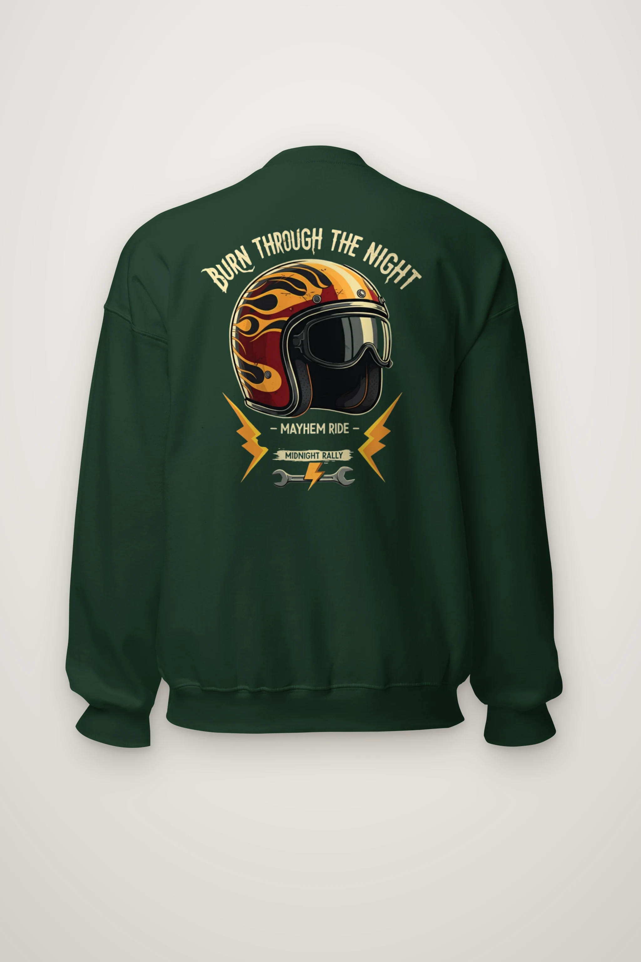"Burn Through The Night" Heavy Blend Unisex Crewneck Sweatshirt