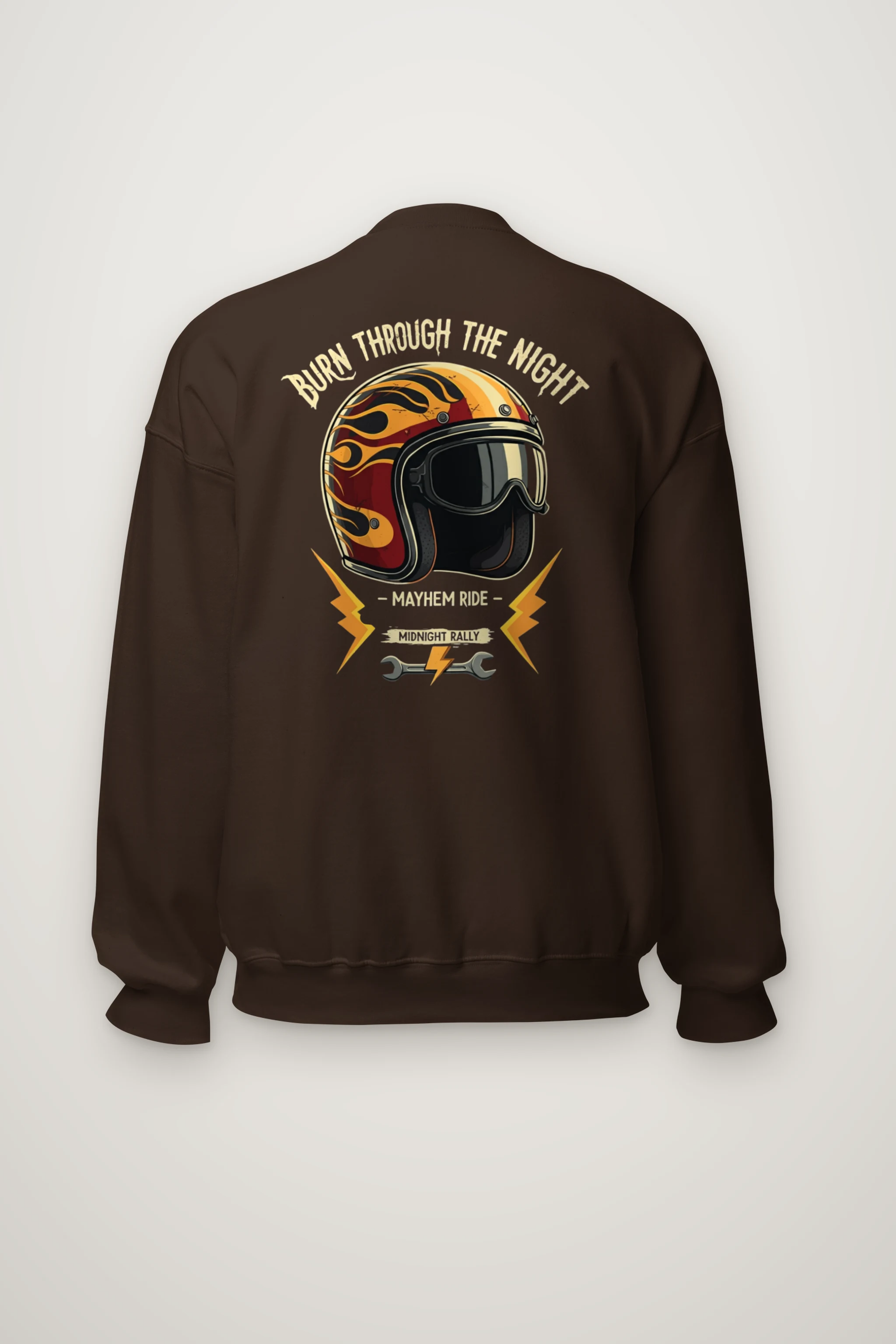 "Burn Through The Night" Heavy Blend Unisex Crewneck Sweatshirt