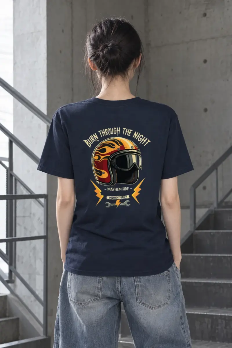 "Burn Through The Night" Heavyweight Unisex Crewneck T-shirt
