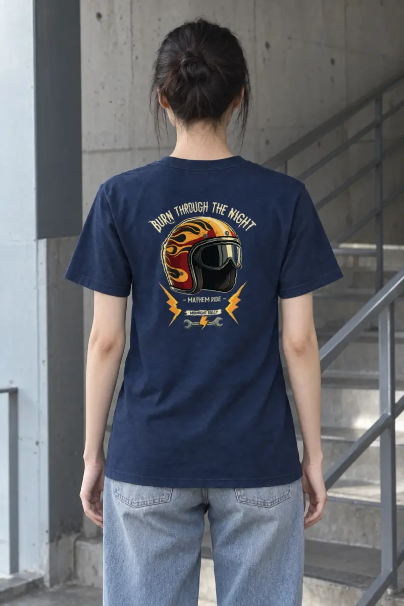"Burn Through The Night" Heavyweight Unisex Crewneck T-shirt