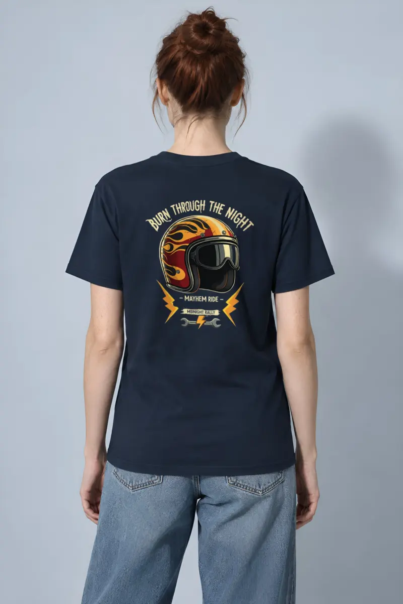 "Burn Through The Night" Heavyweight Unisex Crewneck T-shirt