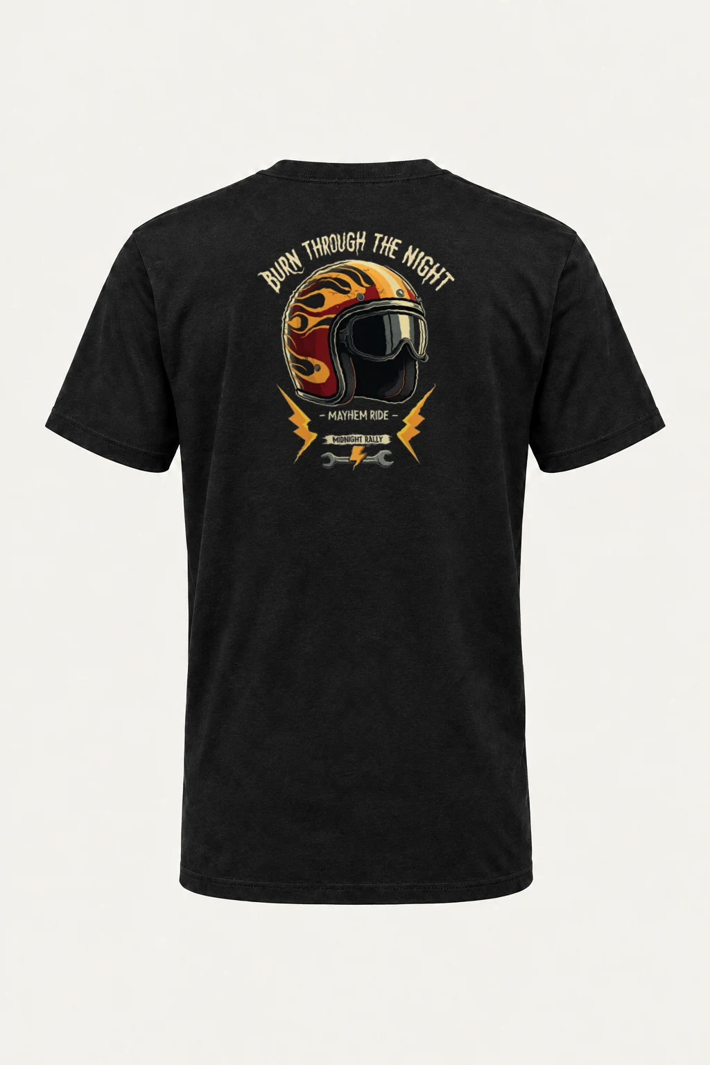 "Burn Through The Night" Heavyweight Unisex Crewneck T-shirt | Gildan 5000
