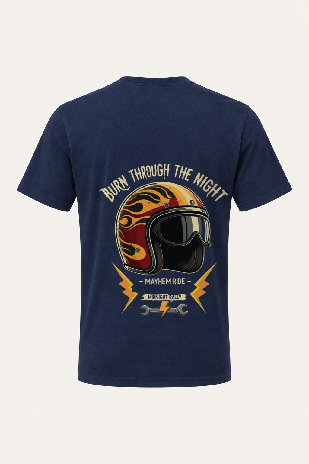 "Burn Through The Night" Heavyweight Unisex Crewneck T-shirt | Gildan 5000