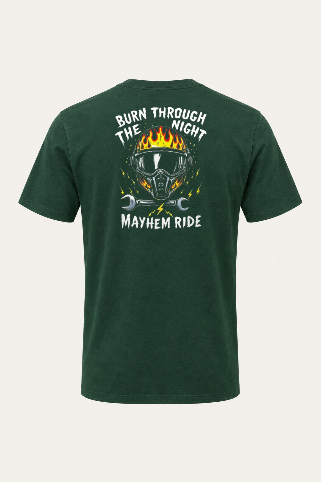 "Burn Through The Night" Heavyweight Unisex Crewneck T-shirt | Gildan 5000