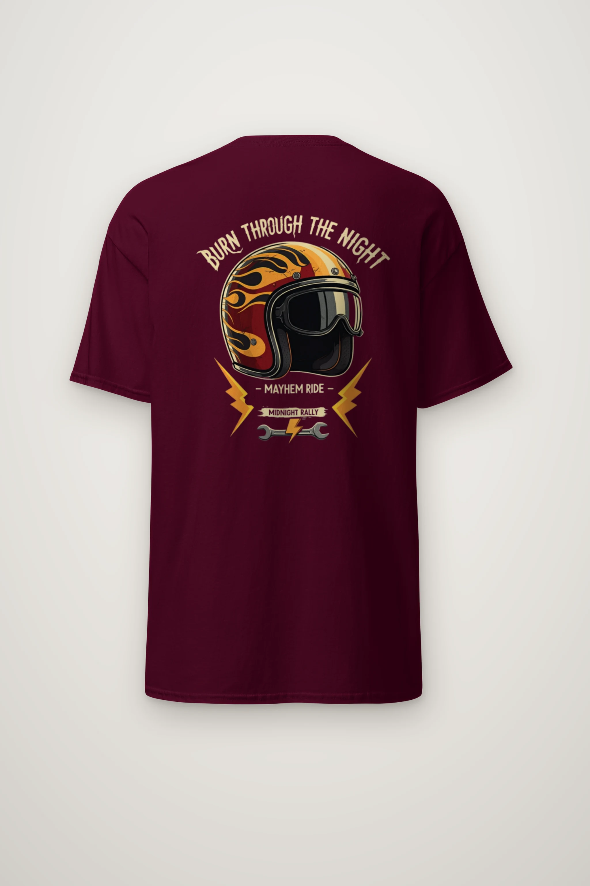 "Burn Through The Night" Heavyweight Unisex Crewneck T-shirt