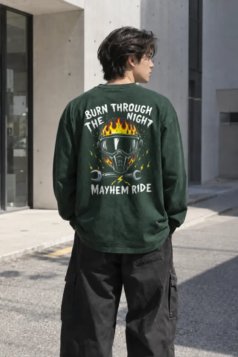 "Burn Through The Night" Unisex Longsleeve T-shirt | Gildan 2400