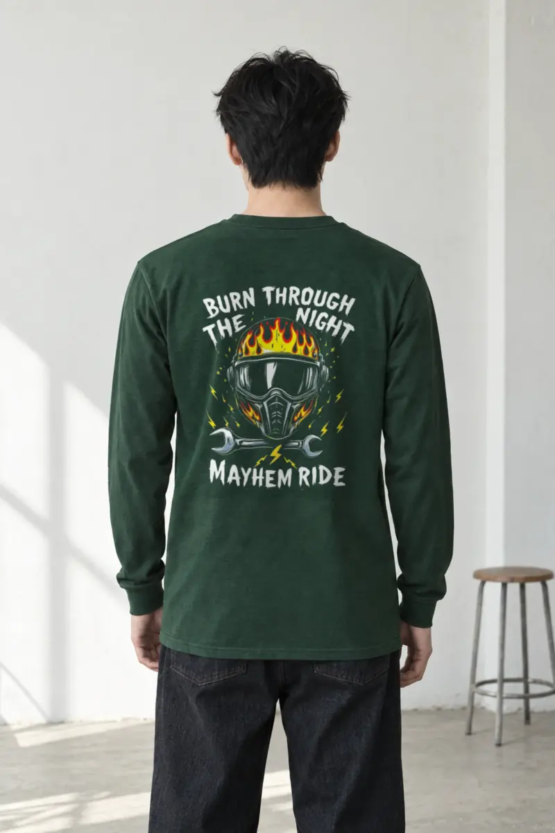 "Burn Through The Night" Unisex Longsleeve T-shirt