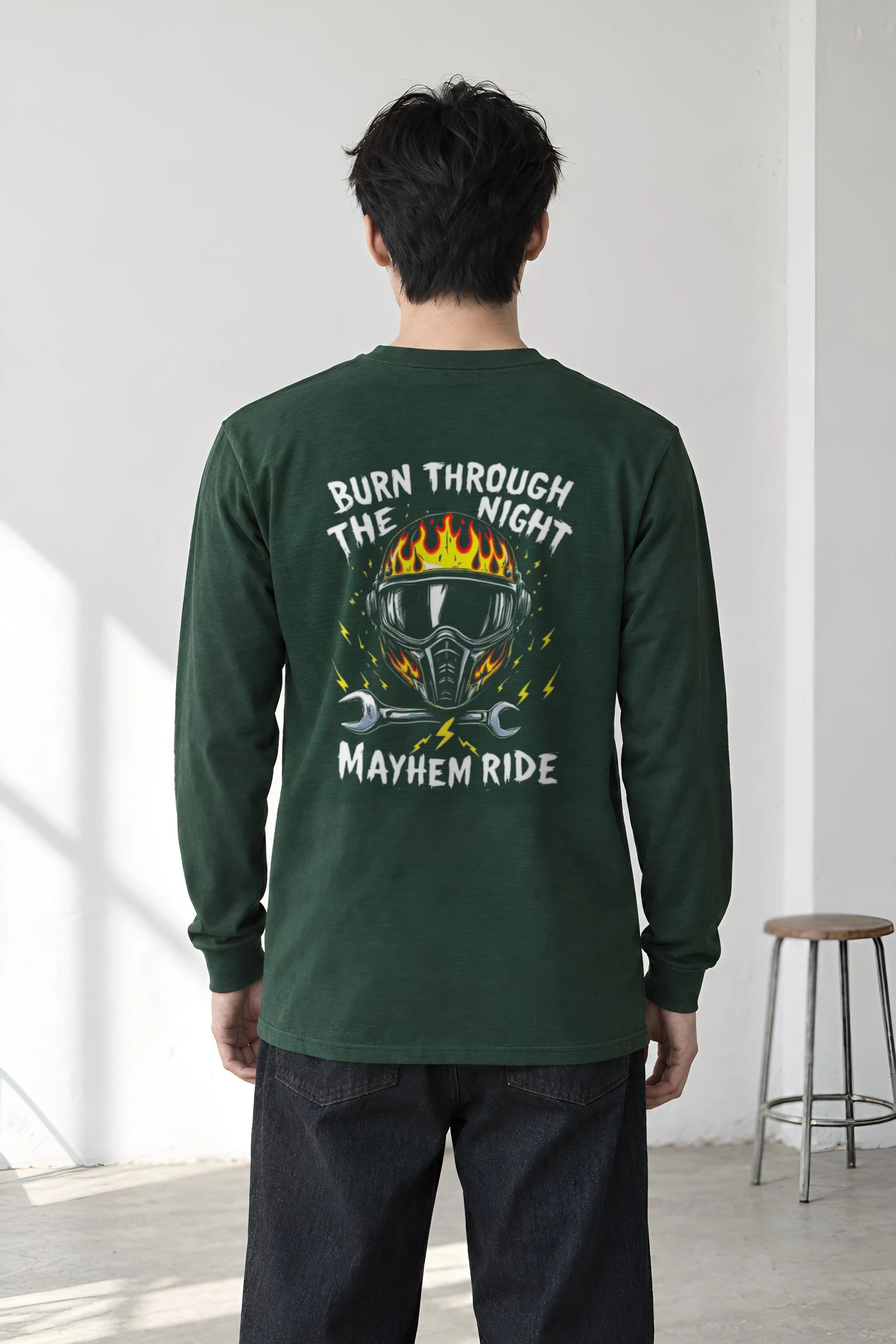 "Burn Through The Night" Unisex Longsleeve T-shirt