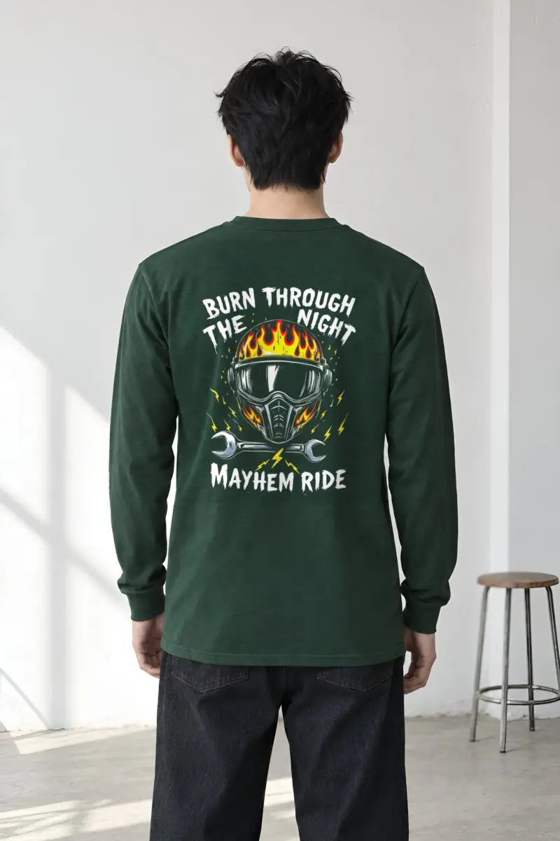 "Burn Through The Night" Unisex Longsleeve T-shirt