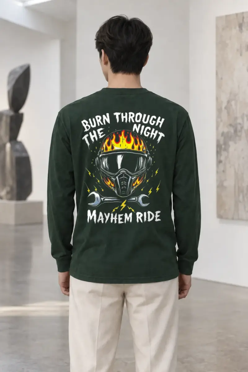 "Burn Through The Night" Unisex Longsleeve T-shirt | Gildan 2400