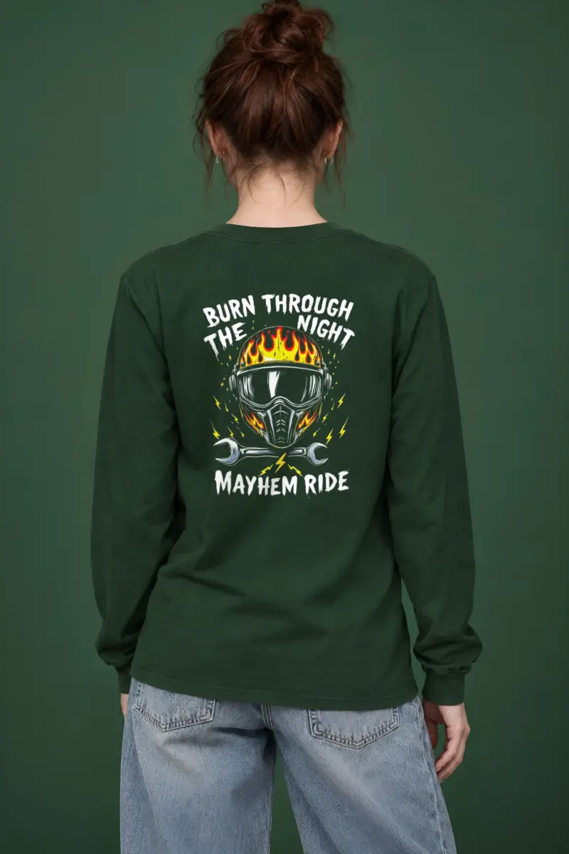 "Burn Through The Night" Unisex Longsleeve T-shirt