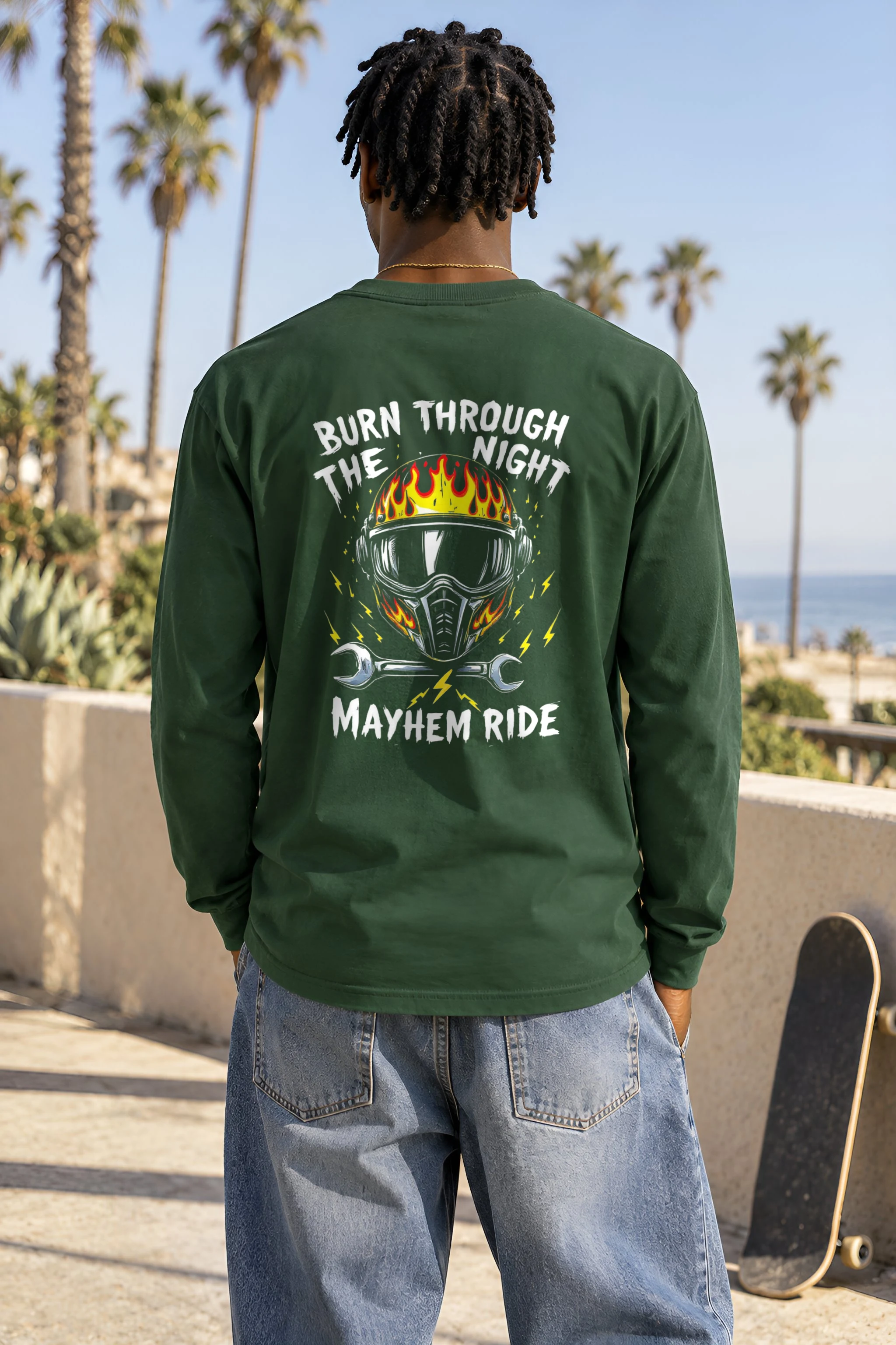 "Burn Through The Night" Unisex Longsleeve T-shirt