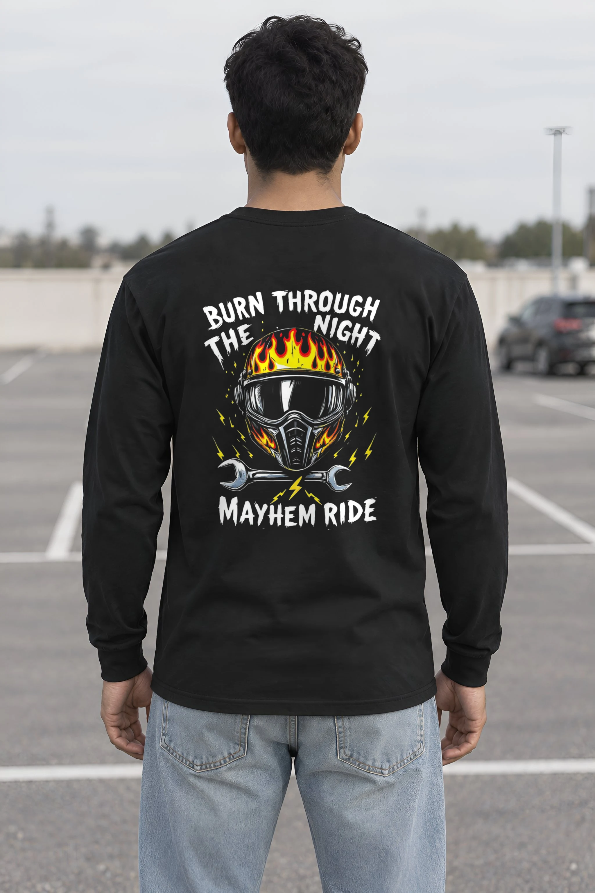 "Burn Through The Night" Unisex Longsleeve T-shirt