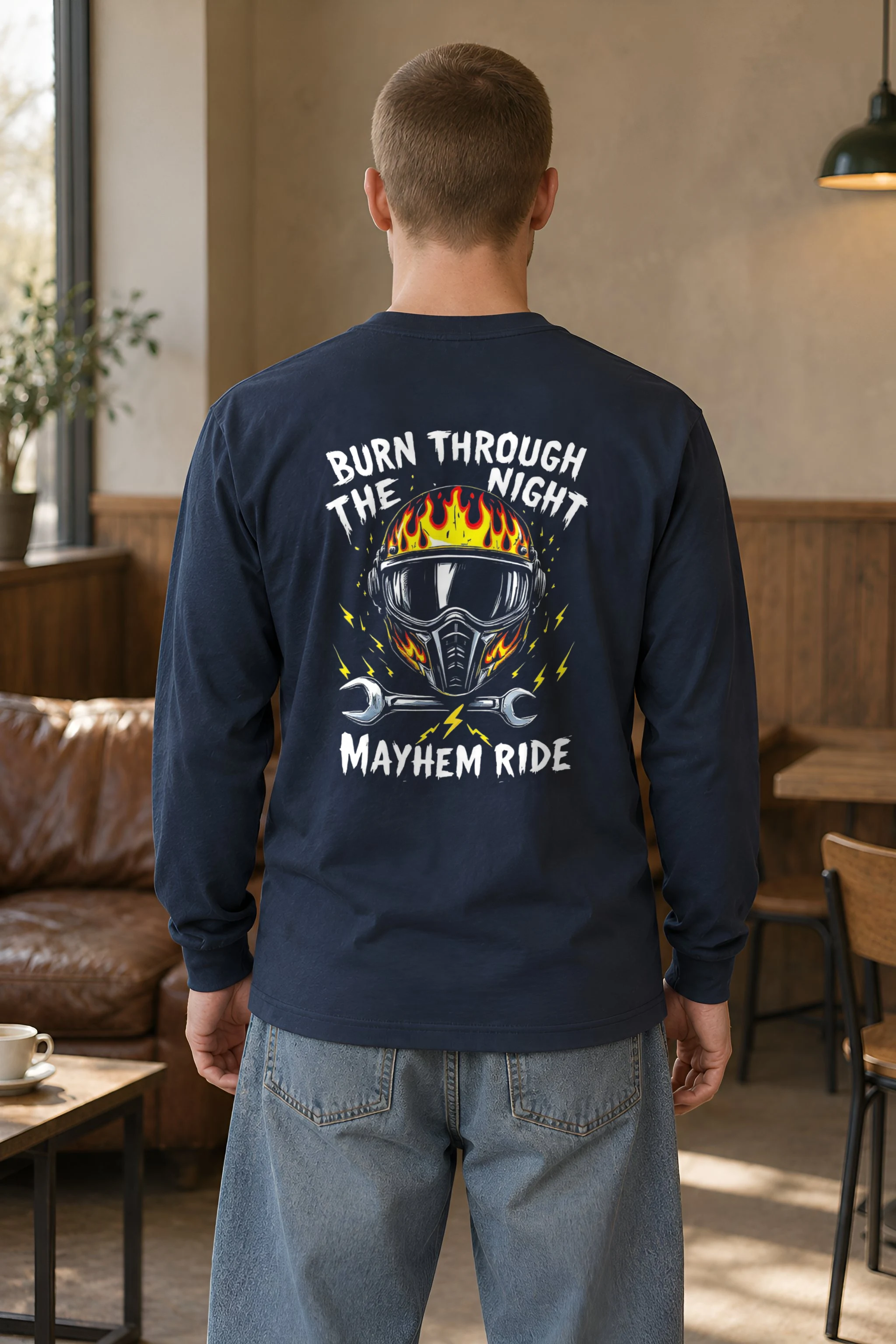 "Burn Through The Night" Unisex Longsleeve T-shirt