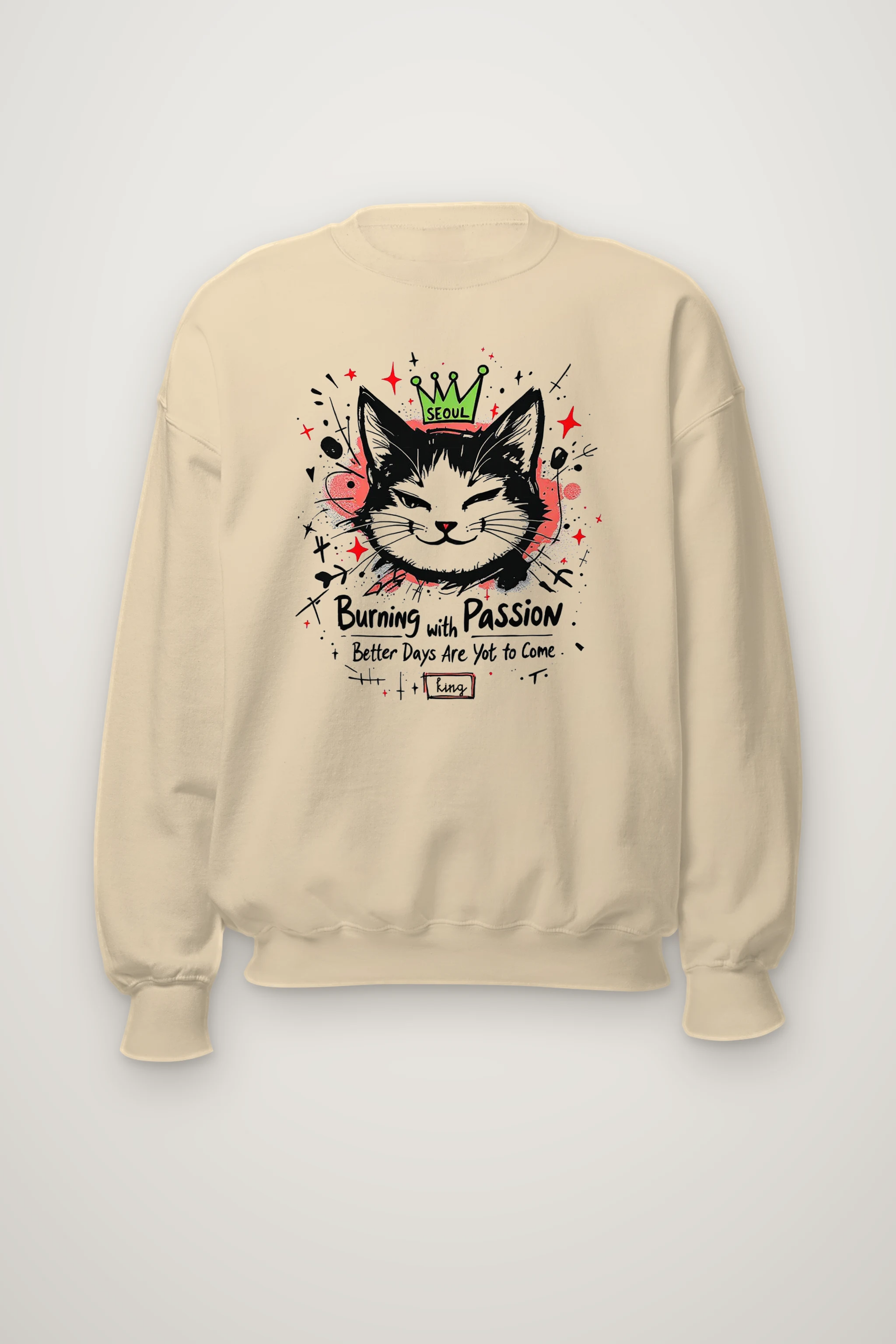 "Burning With Passion" Heavy Blend Unisex Crewneck Sweatshirt