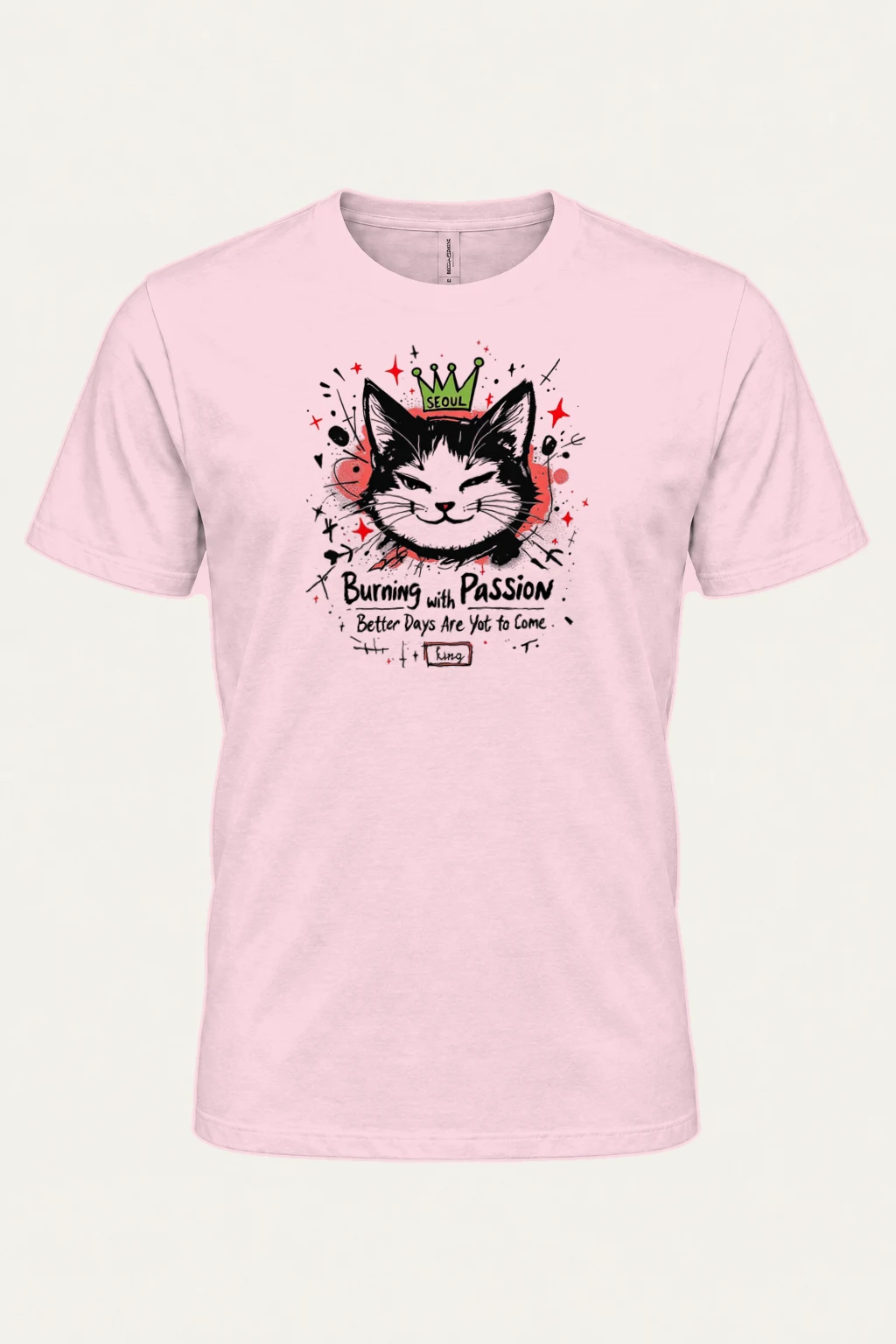 "Burning With Passion" Heavyweight Unisex Crewneck T-shirt | Gildan 5000