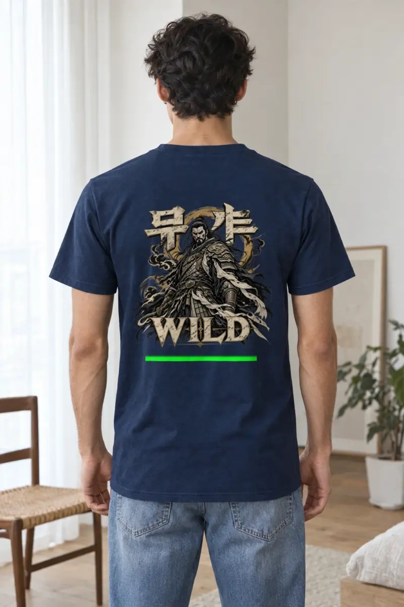 "Bushido Wild" Heavyweight Unisex Crewneck T-shirt | Gildan 5000