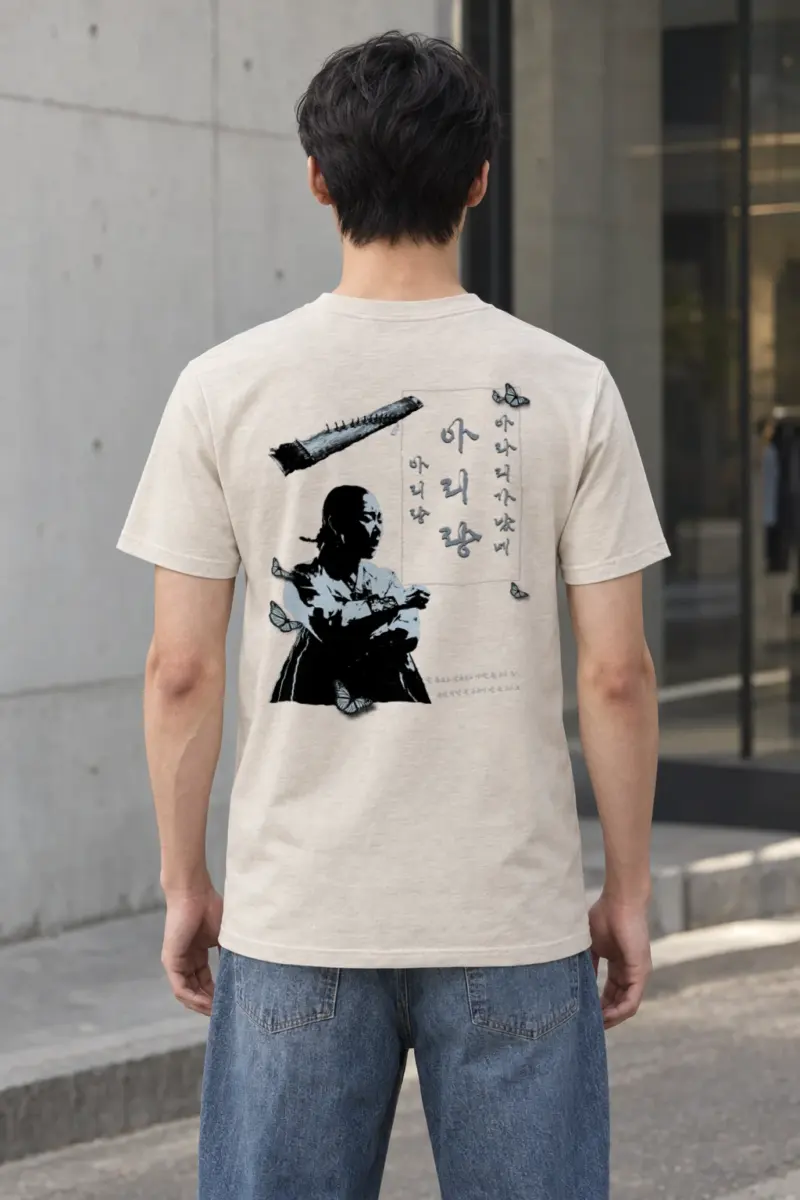 "Butterfly Musician" Heavyweight Unisex Crewneck T-shirt