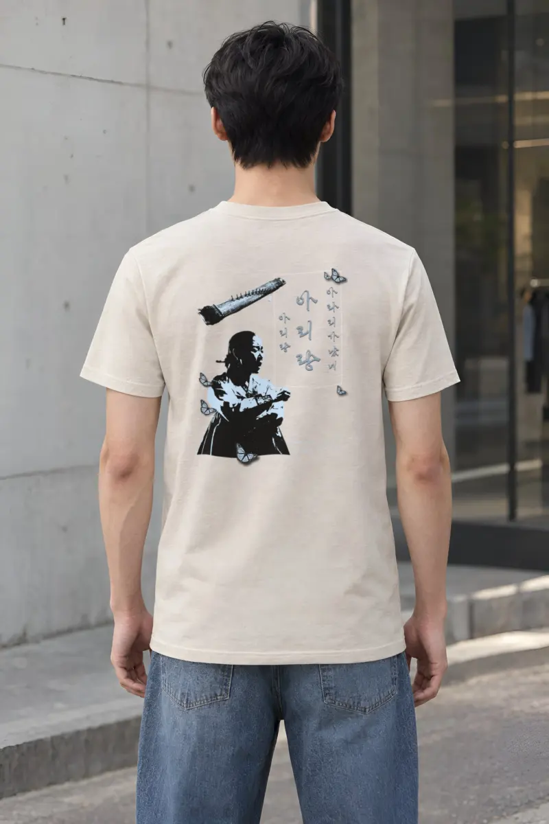 "Butterfly Musician" Heavyweight Unisex Crewneck T-shirt