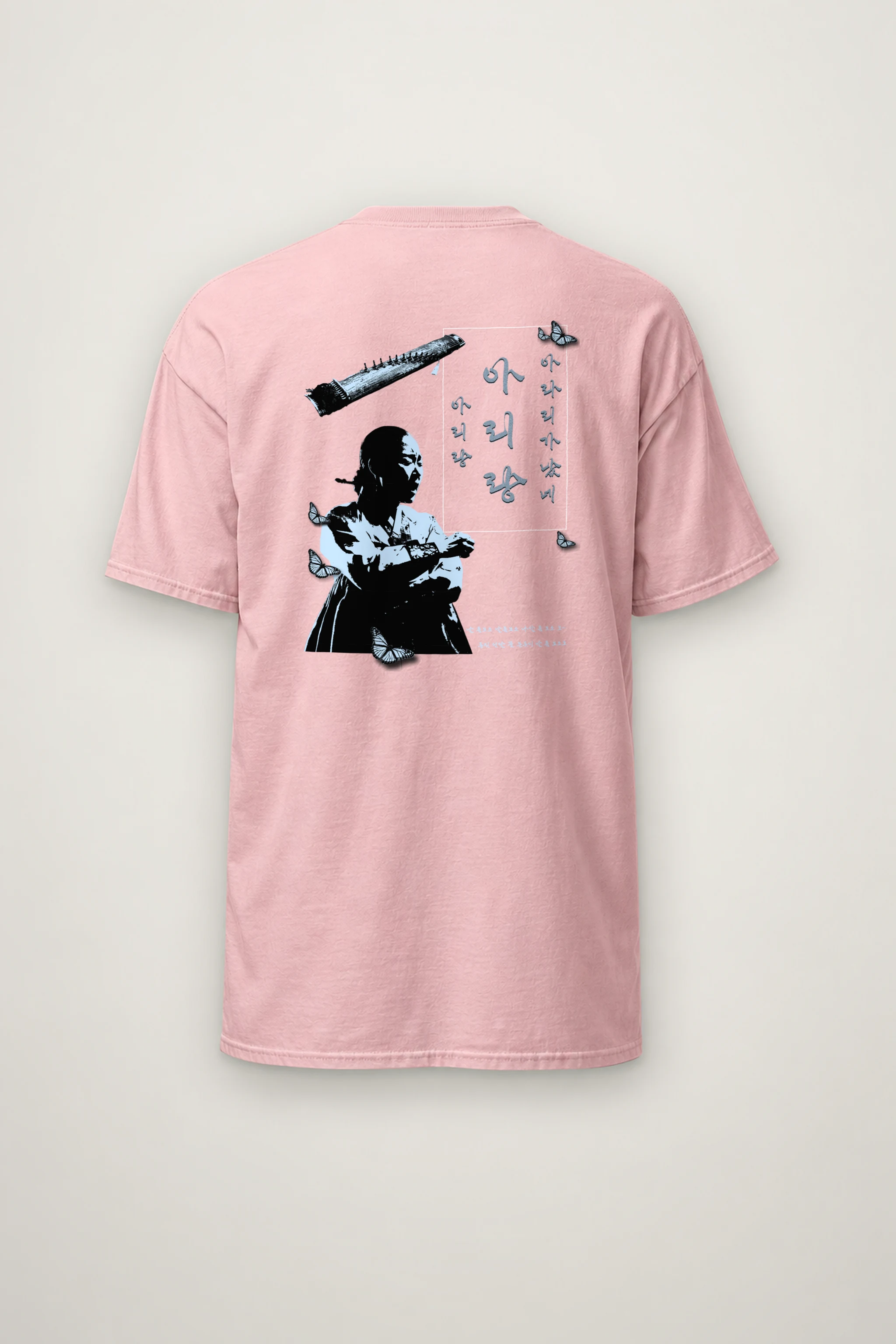 "Butterfly Musician" Heavyweight Unisex Crewneck T-shirt