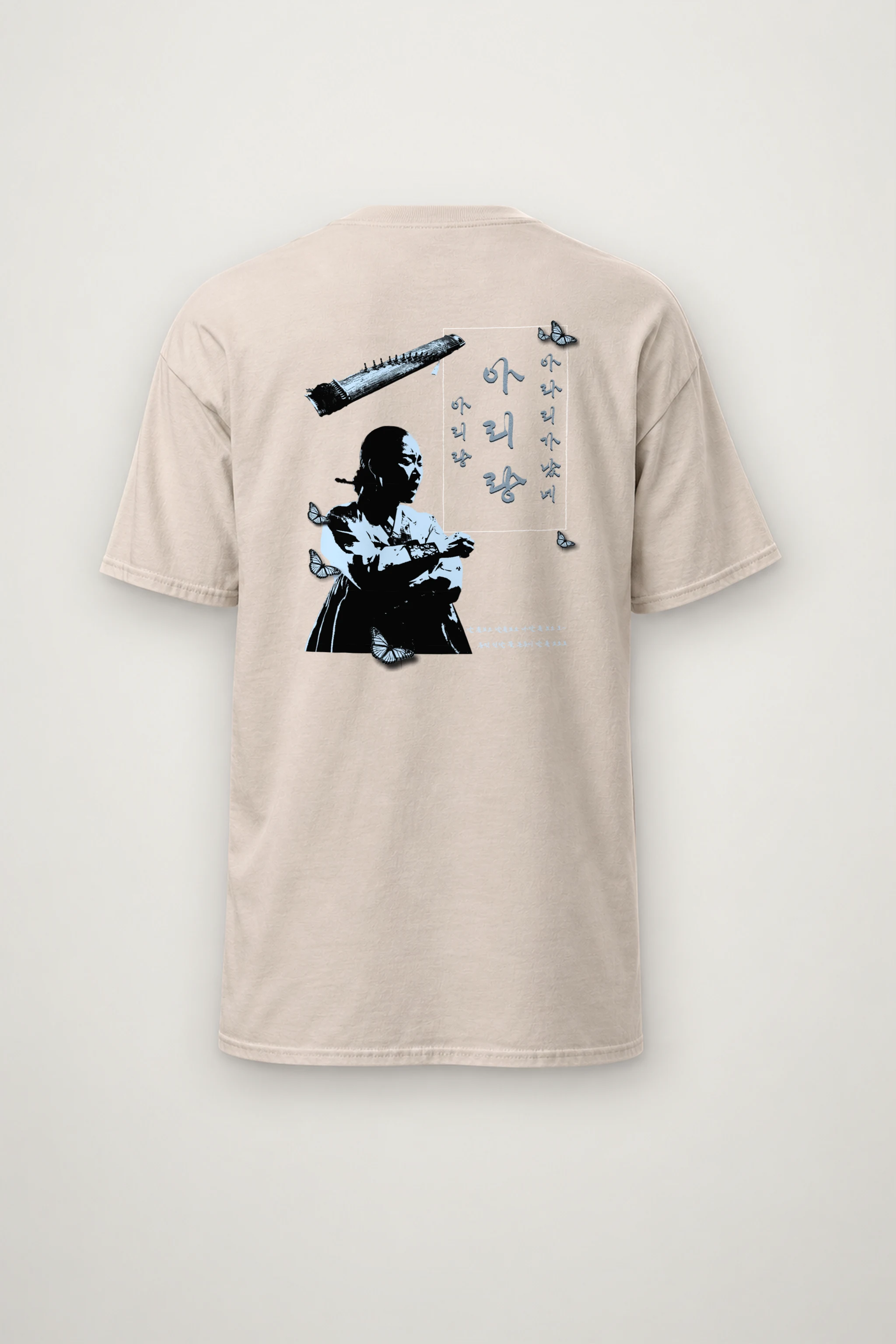 "Butterfly Musician" Heavyweight Unisex Crewneck T-shirt