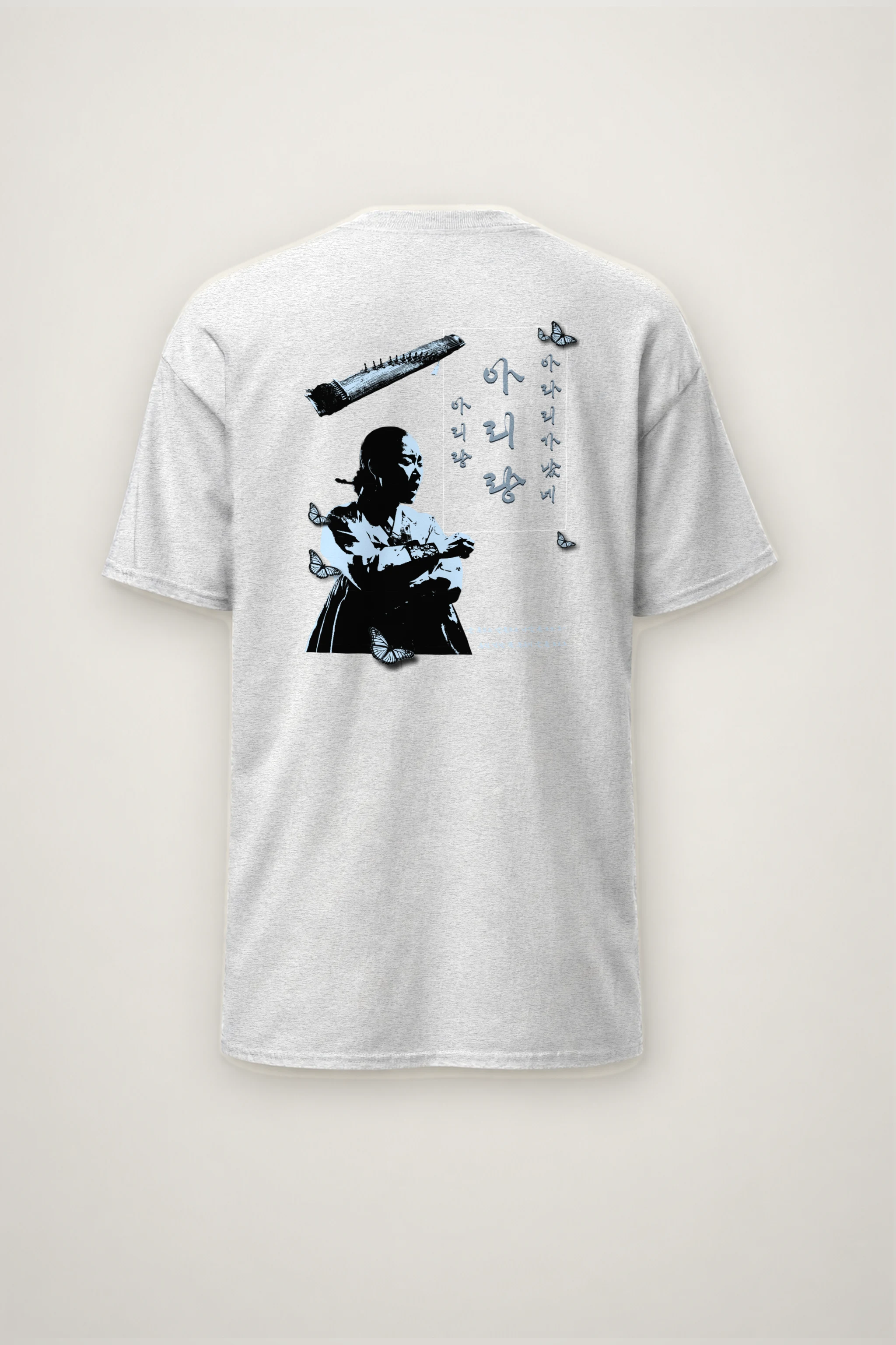 "Butterfly Musician" Heavyweight Unisex Crewneck T-shirt