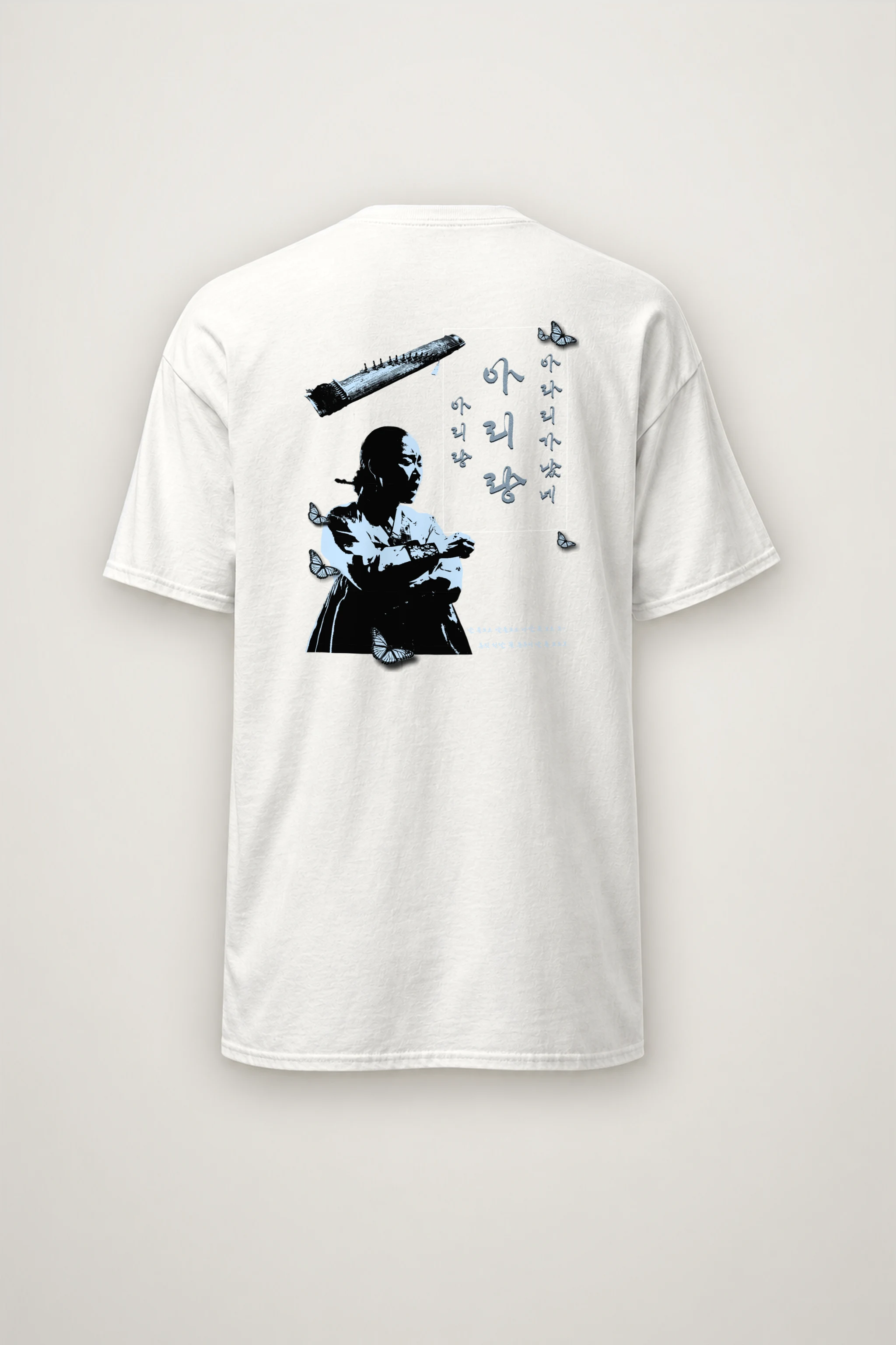 "Butterfly Musician" Heavyweight Unisex Crewneck T-shirt