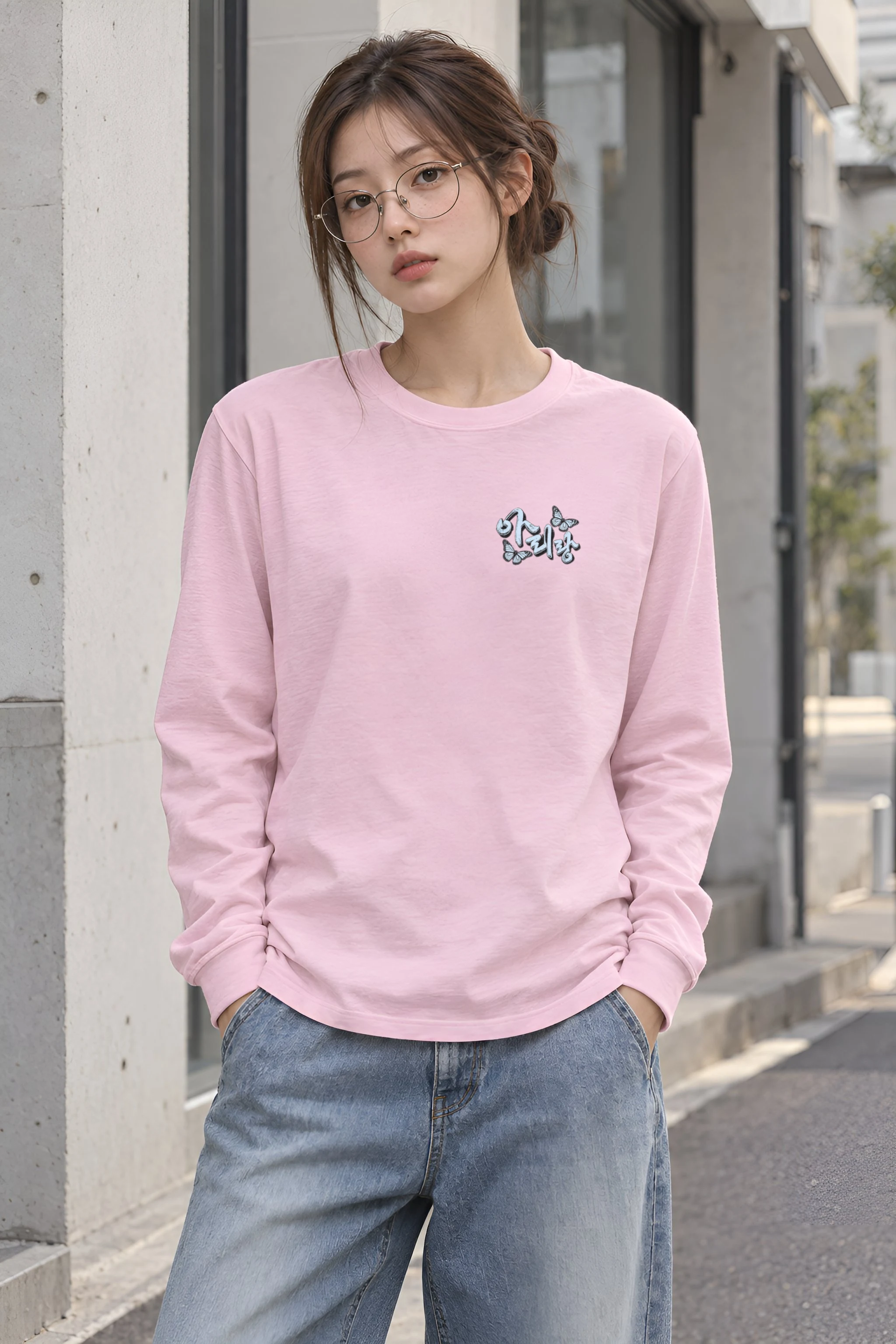 "Butterfly Static" Unisex Longsleeve T-shirt