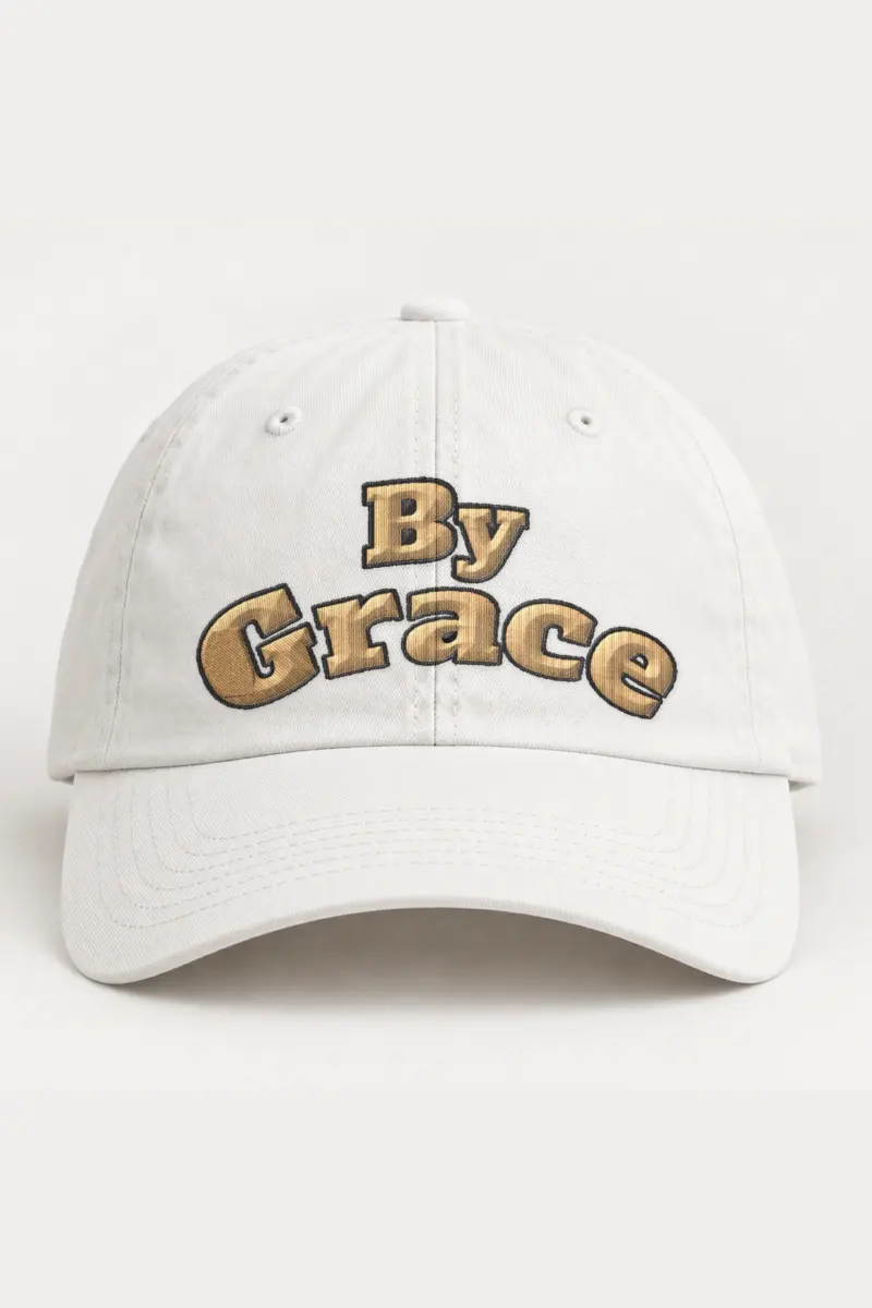 "By Grace" Classic Dad Hat · Embroidered