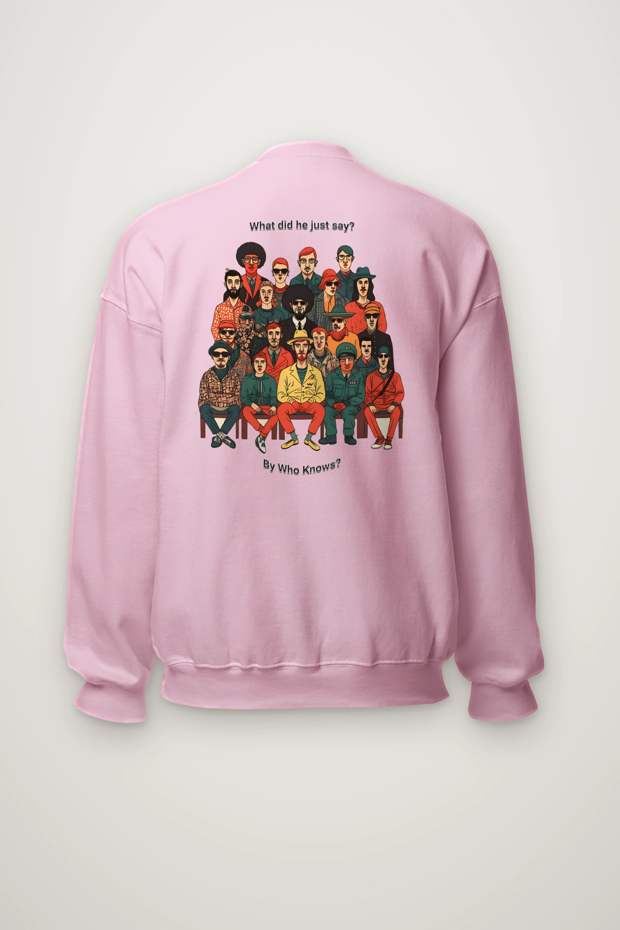 "By Who Knows?" Heavy Blend Unisex Crewneck Sweatshirt