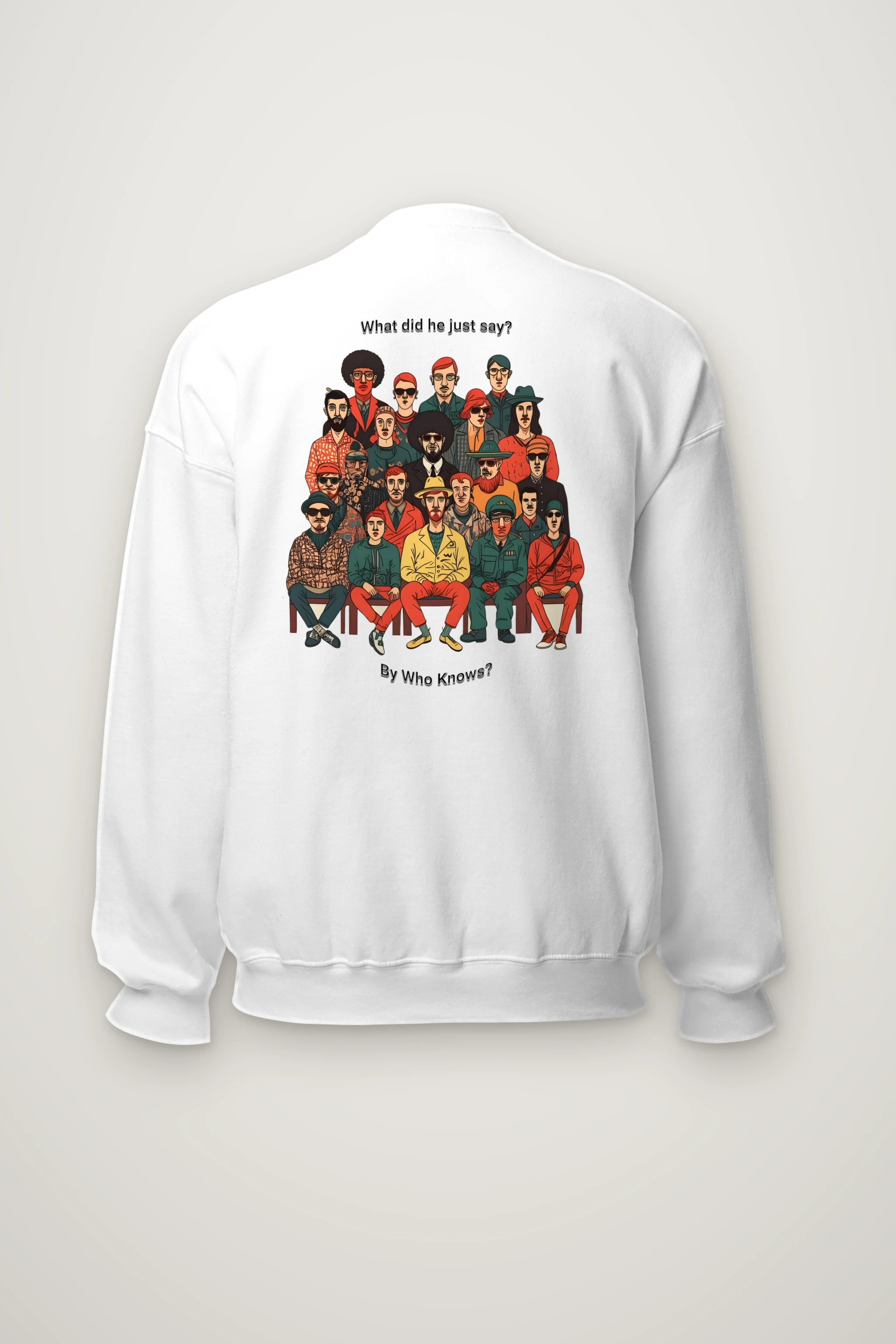 "By Who Knows?" Heavy Blend Unisex Crewneck Sweatshirt