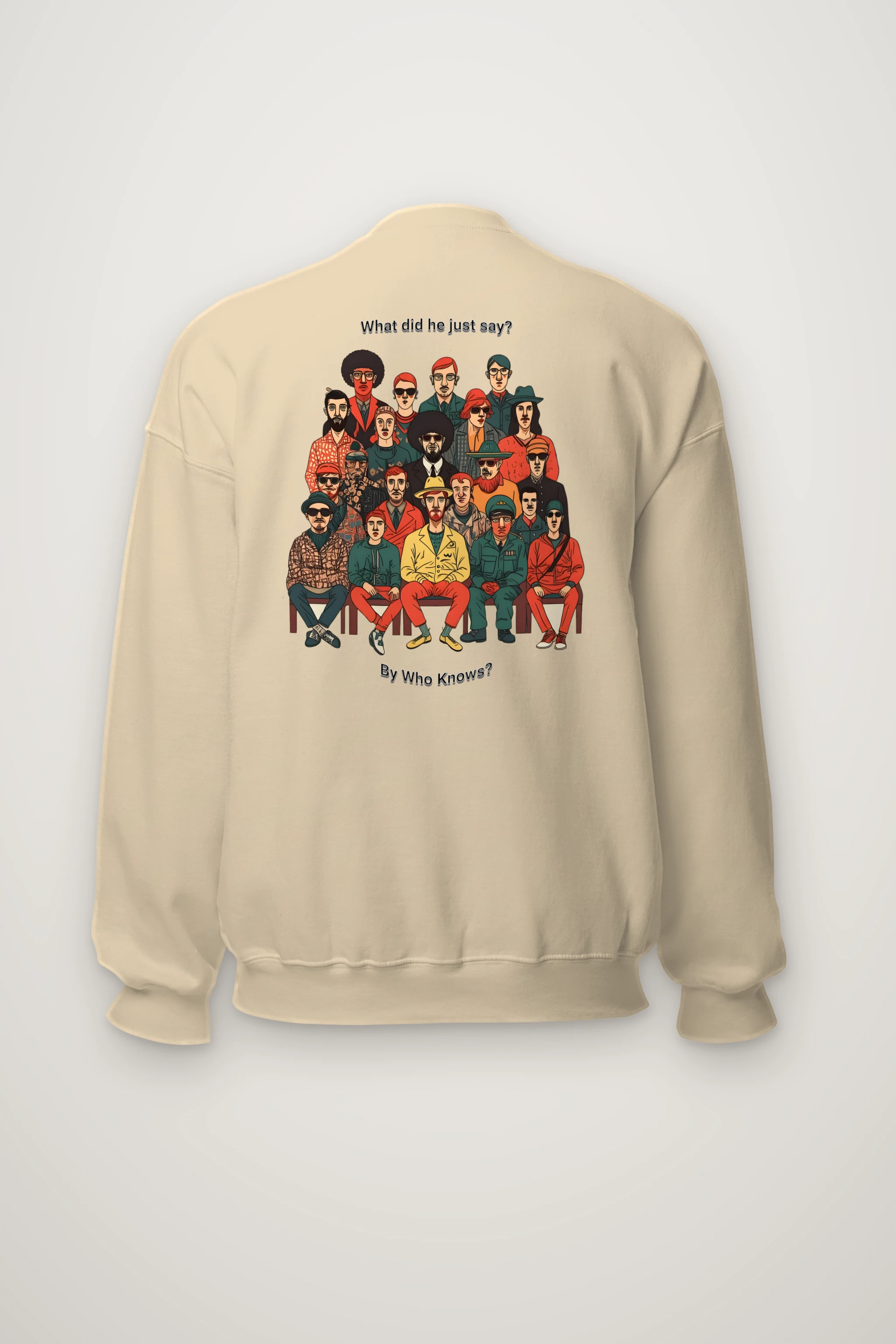 "By Who Knows?" Heavy Blend Unisex Crewneck Sweatshirt