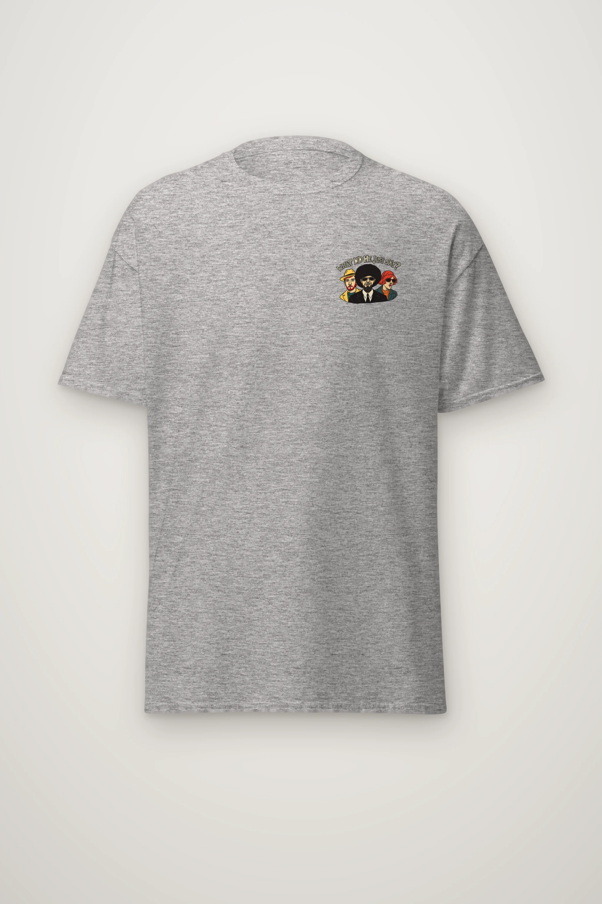 "By Who Knows" Heavyweight Unisex Crewneck T-shirt