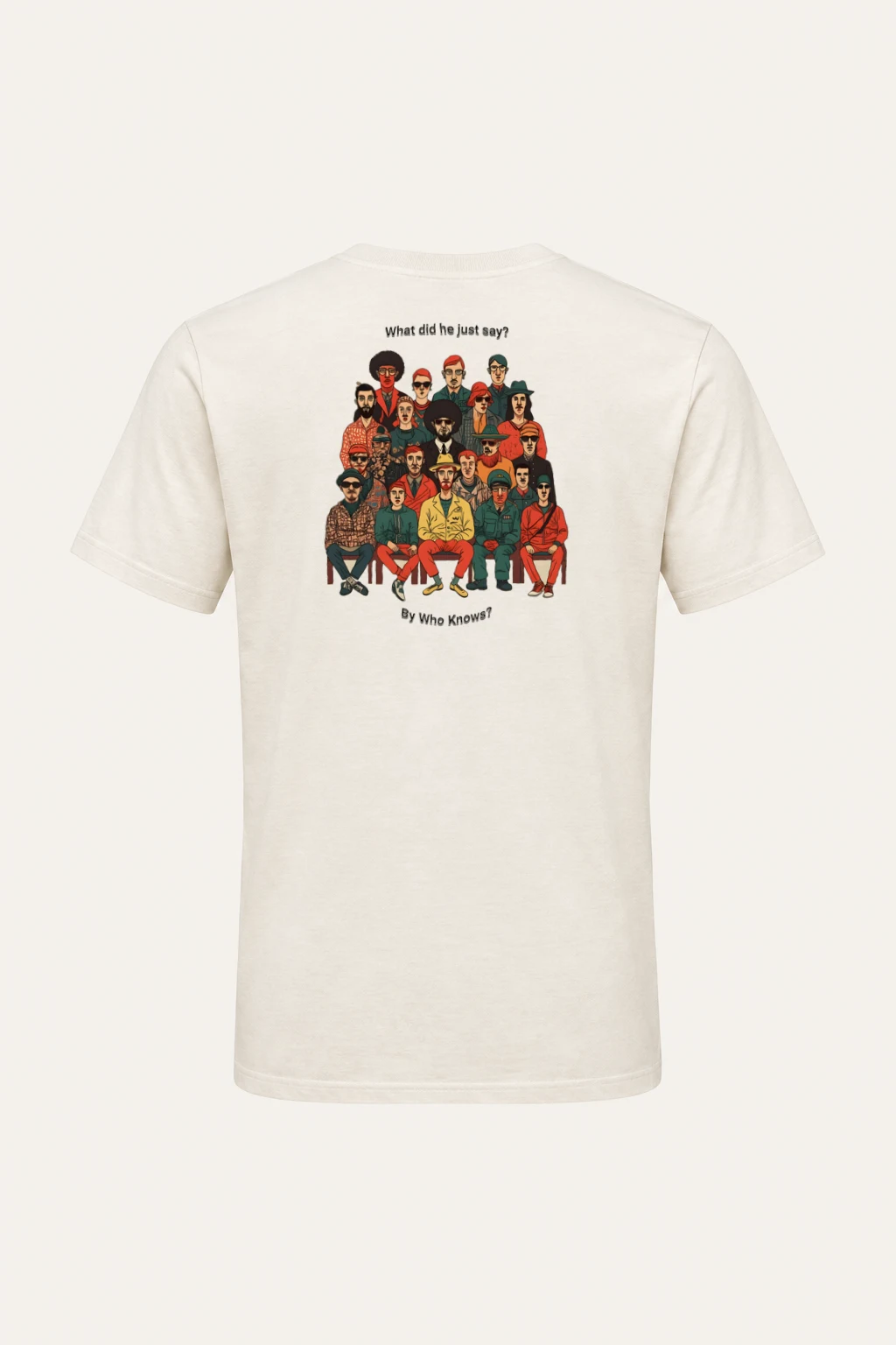 "By Who Knows" Heavyweight Unisex Crewneck T-shirt | Gildan 5000