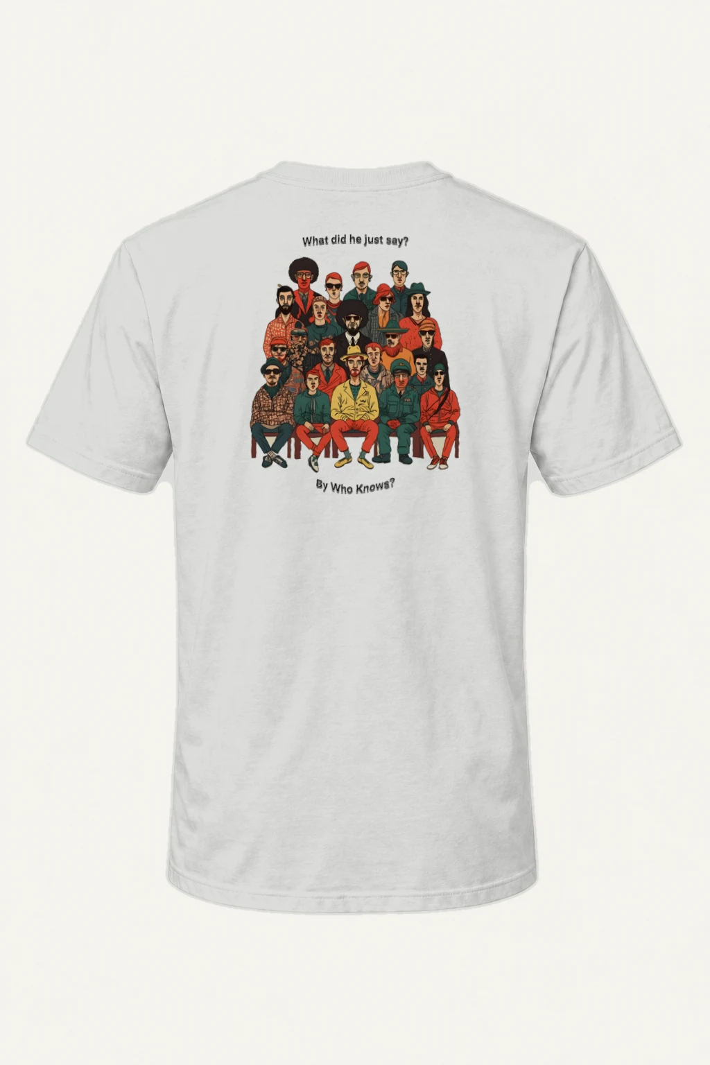 "By Who Knows" Heavyweight Unisex Crewneck T-shirt | Gildan 5000