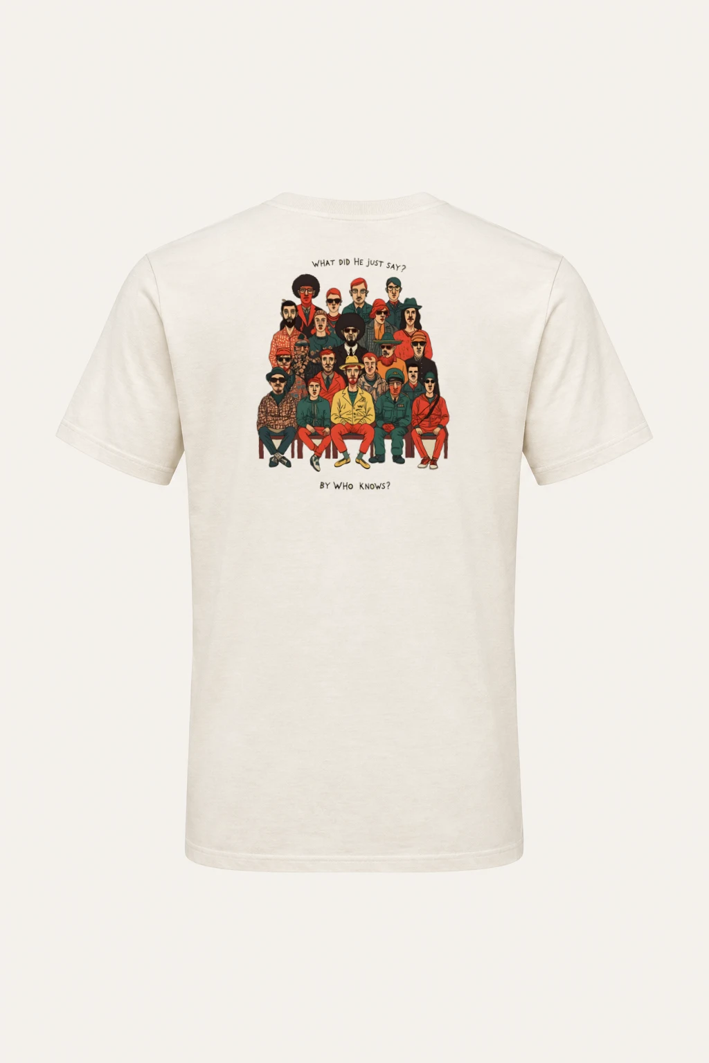 "By Who Knows" Heavyweight Unisex Crewneck T-shirt | Gildan 5000