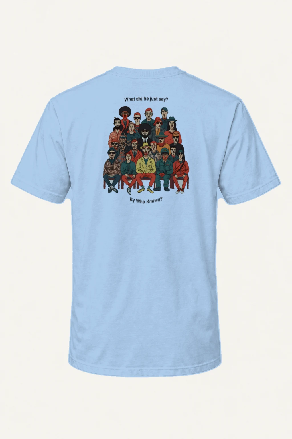 "By Who Knows" Heavyweight Unisex Crewneck T-shirt | Gildan 5000