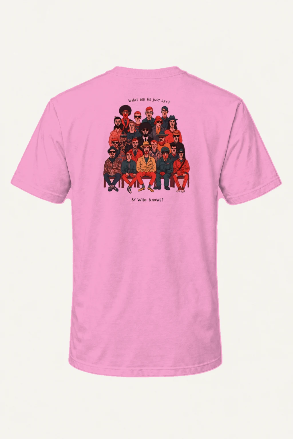 "By Who Knows" Heavyweight Unisex Crewneck T-shirt | Gildan 5000
