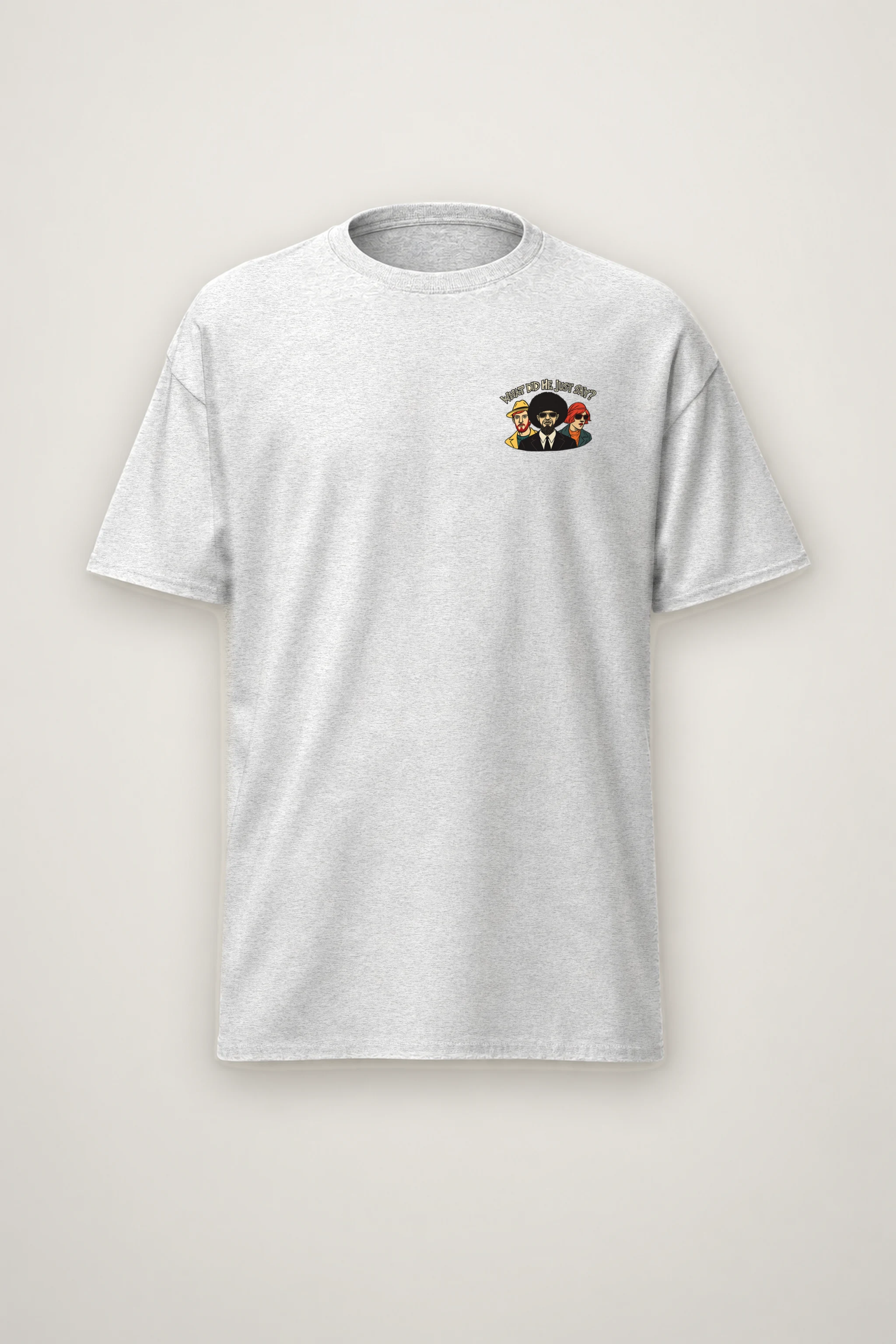 "By Who Knows" Heavyweight Unisex Crewneck T-shirt