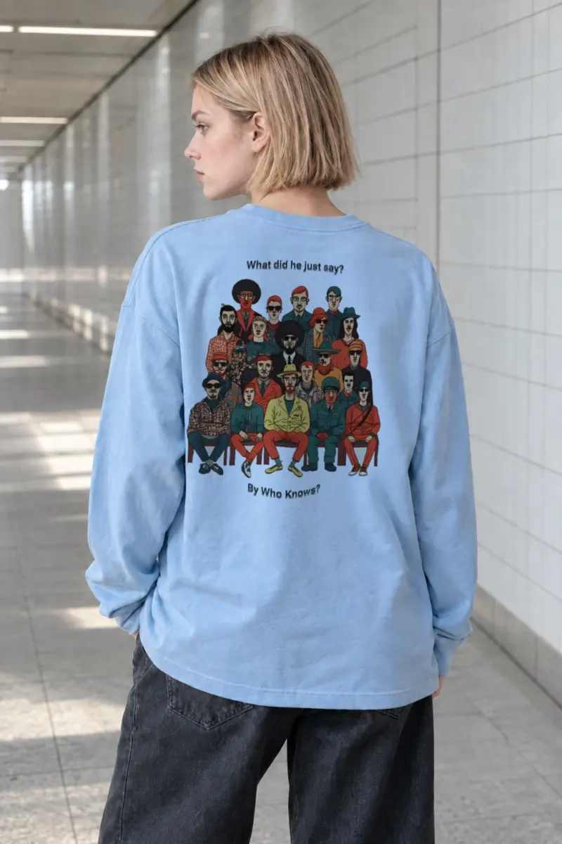 "By Who Knows?" Unisex Longsleeve T-shirt | Gildan 2400