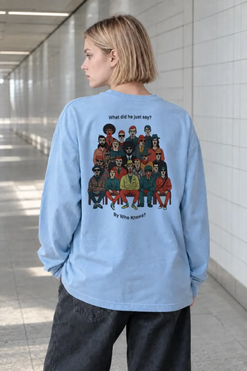 "By Who Knows?" Unisex Longsleeve T-shirt | Gildan 2400