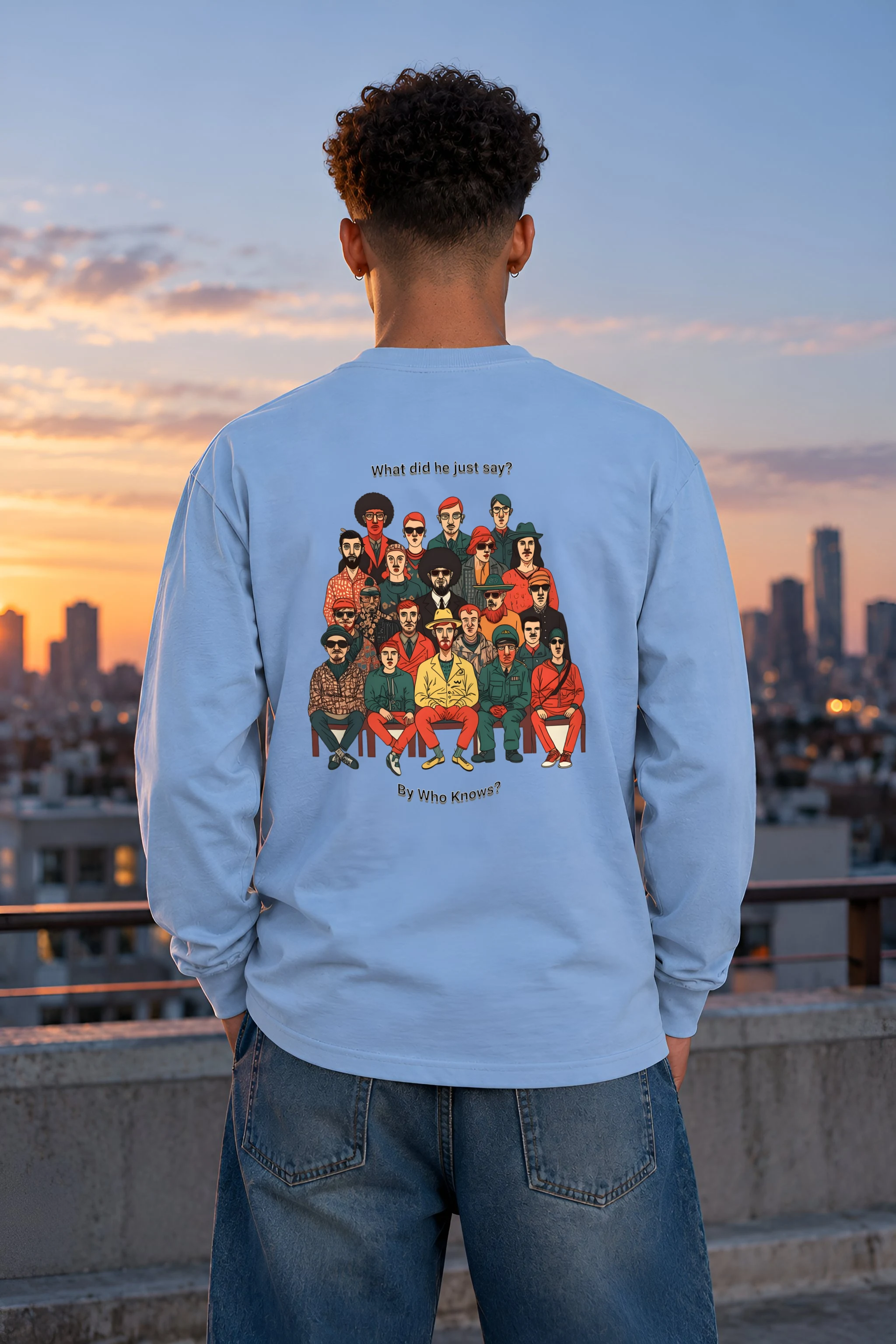 "By Who Knows?" Unisex Longsleeve T-shirt