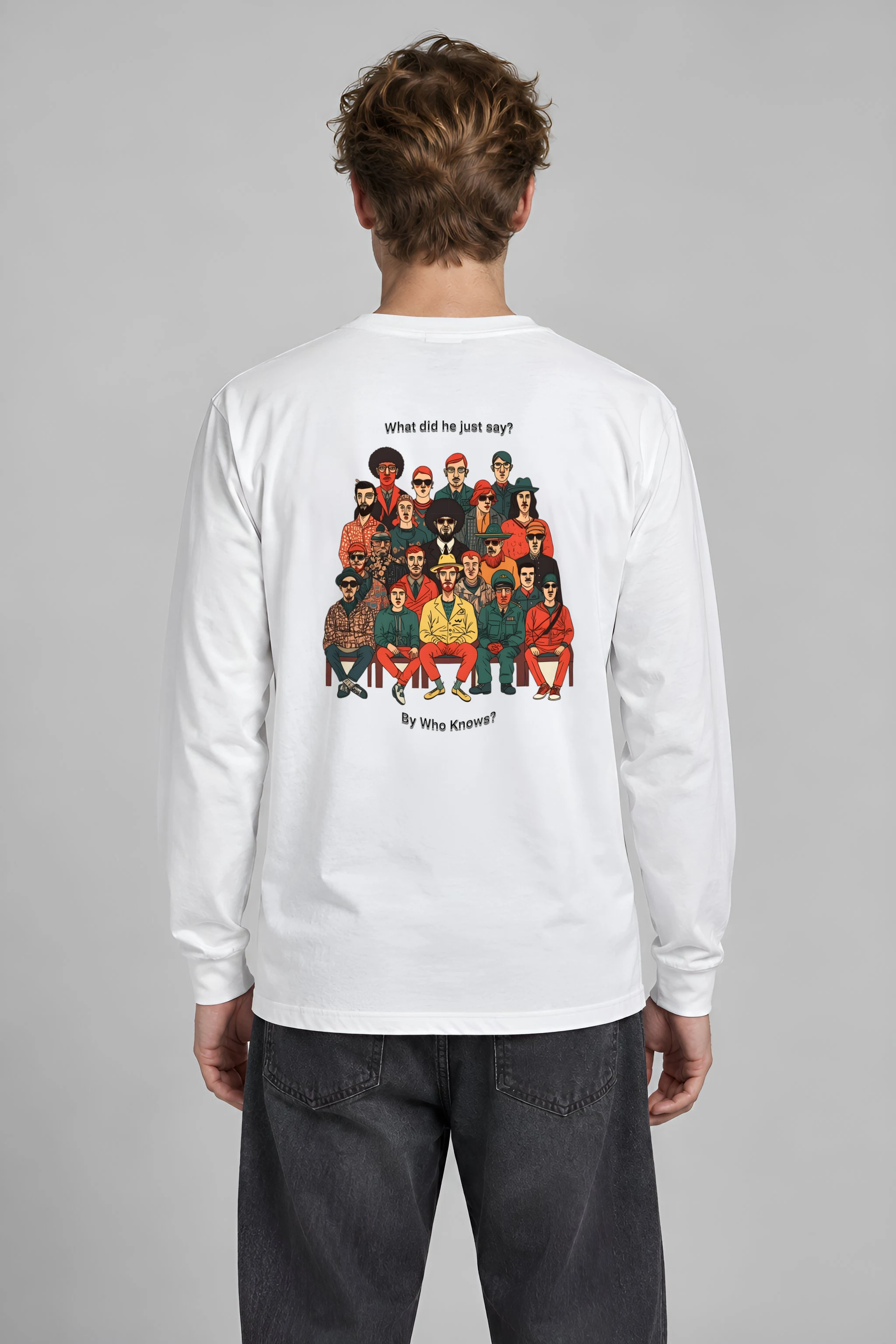 "By Who Knows?" Unisex Longsleeve T-shirt