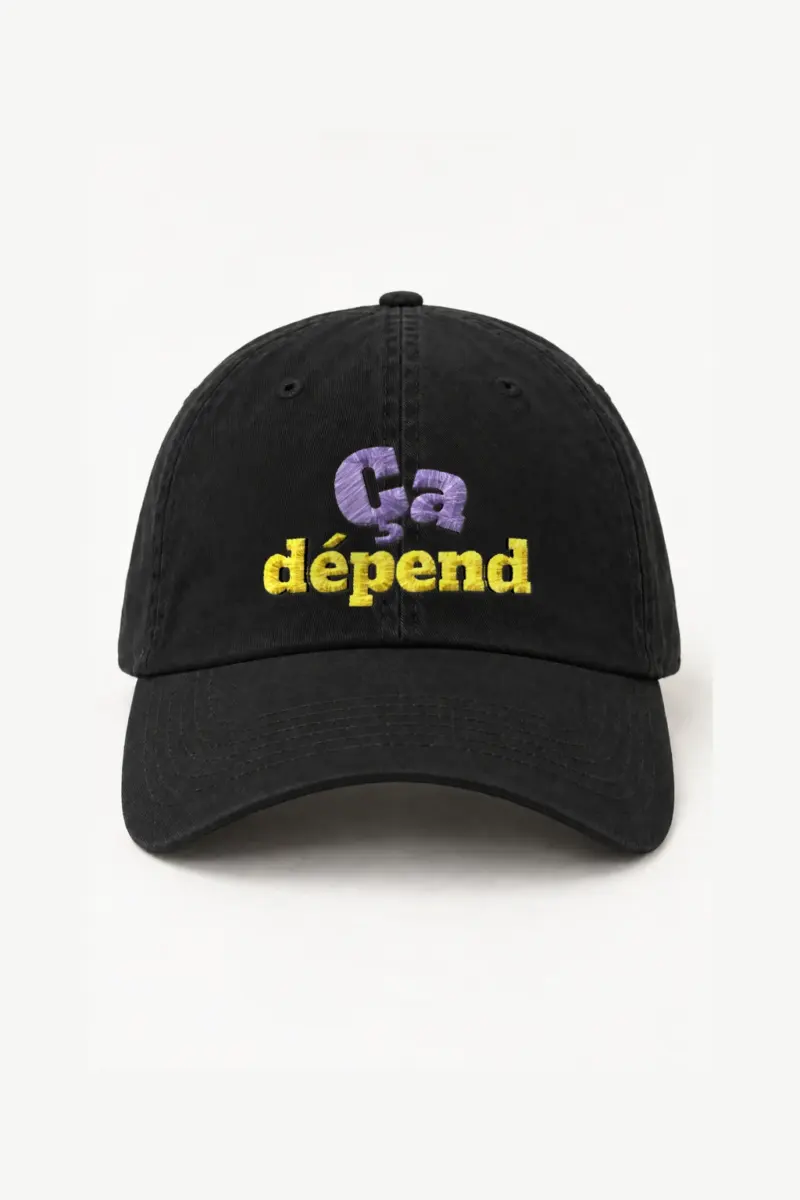 “Ça Dépend” Classic Dad Hat · Embroidered | Yupoong 6245CM
