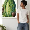 "Cabbage And Clay" Premium Wooden Framed Poster