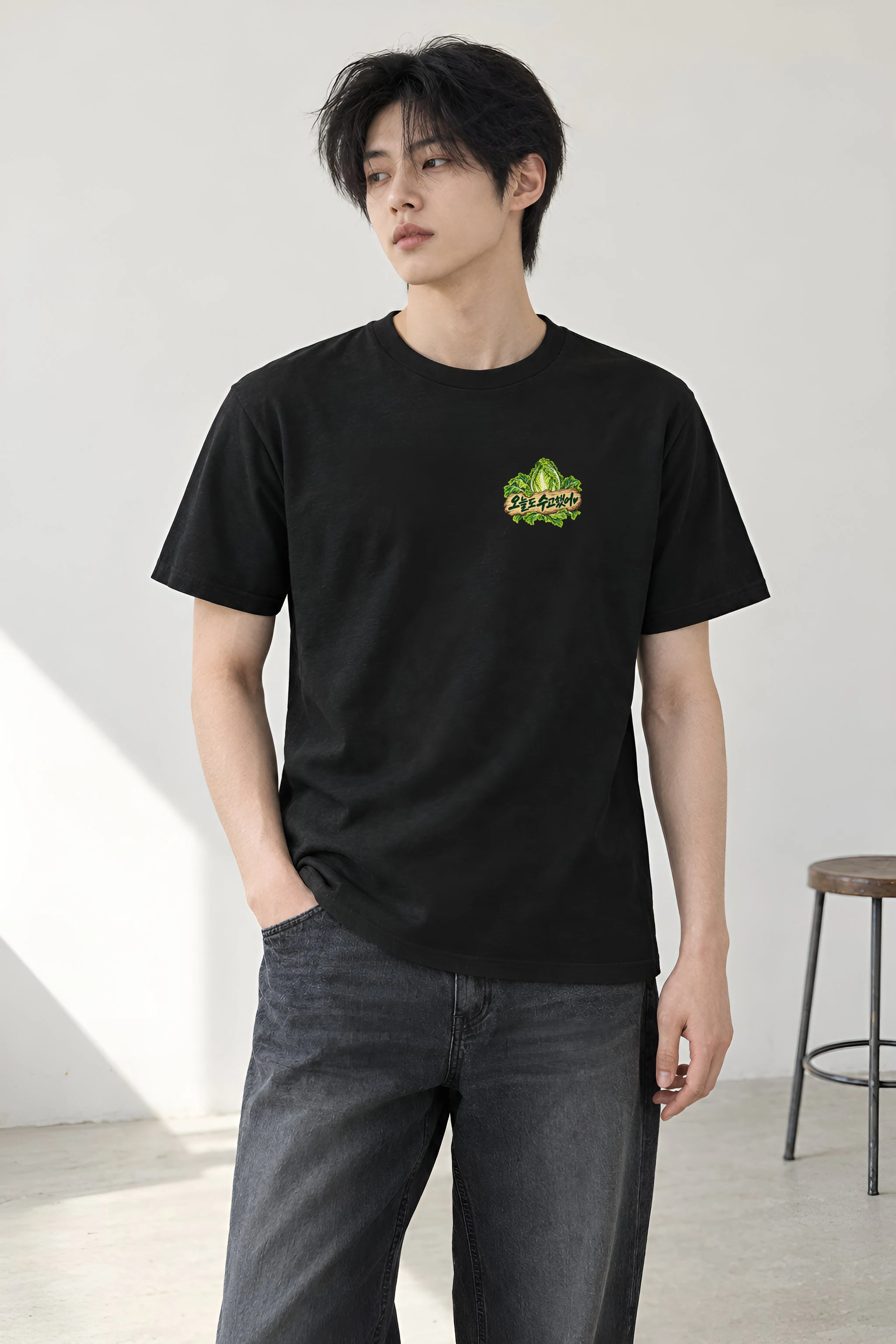 "Cabbage Field Folk" Heavyweight Unisex Crewneck T-shirt