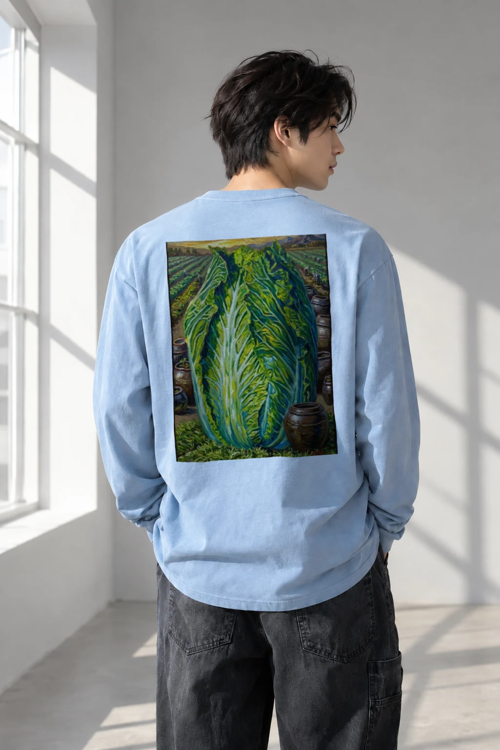 "Cabbage Field Study" Unisex Longsleeve T-shirt | Gildan 2400