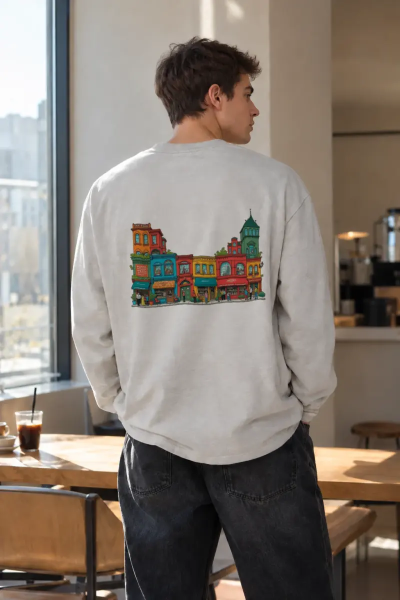 “Cafe Endu Streets” Unisex Longsleeve T-shirt | Gildan 2400
